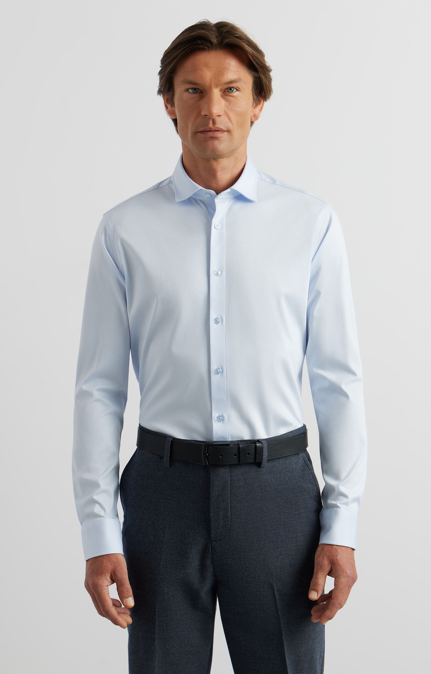 Dzianinowa koszula slim