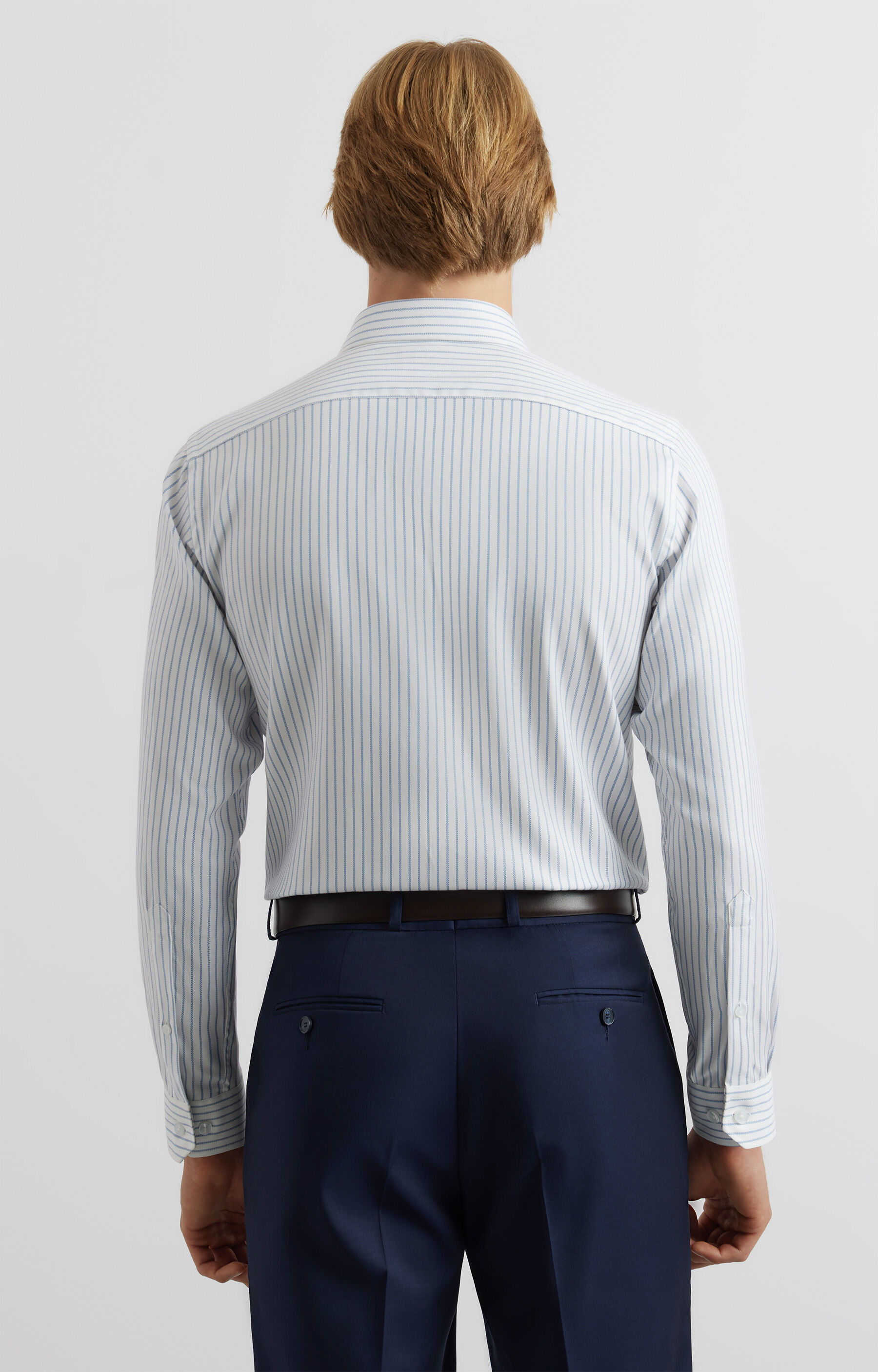 Koszula slim w prążek - 4