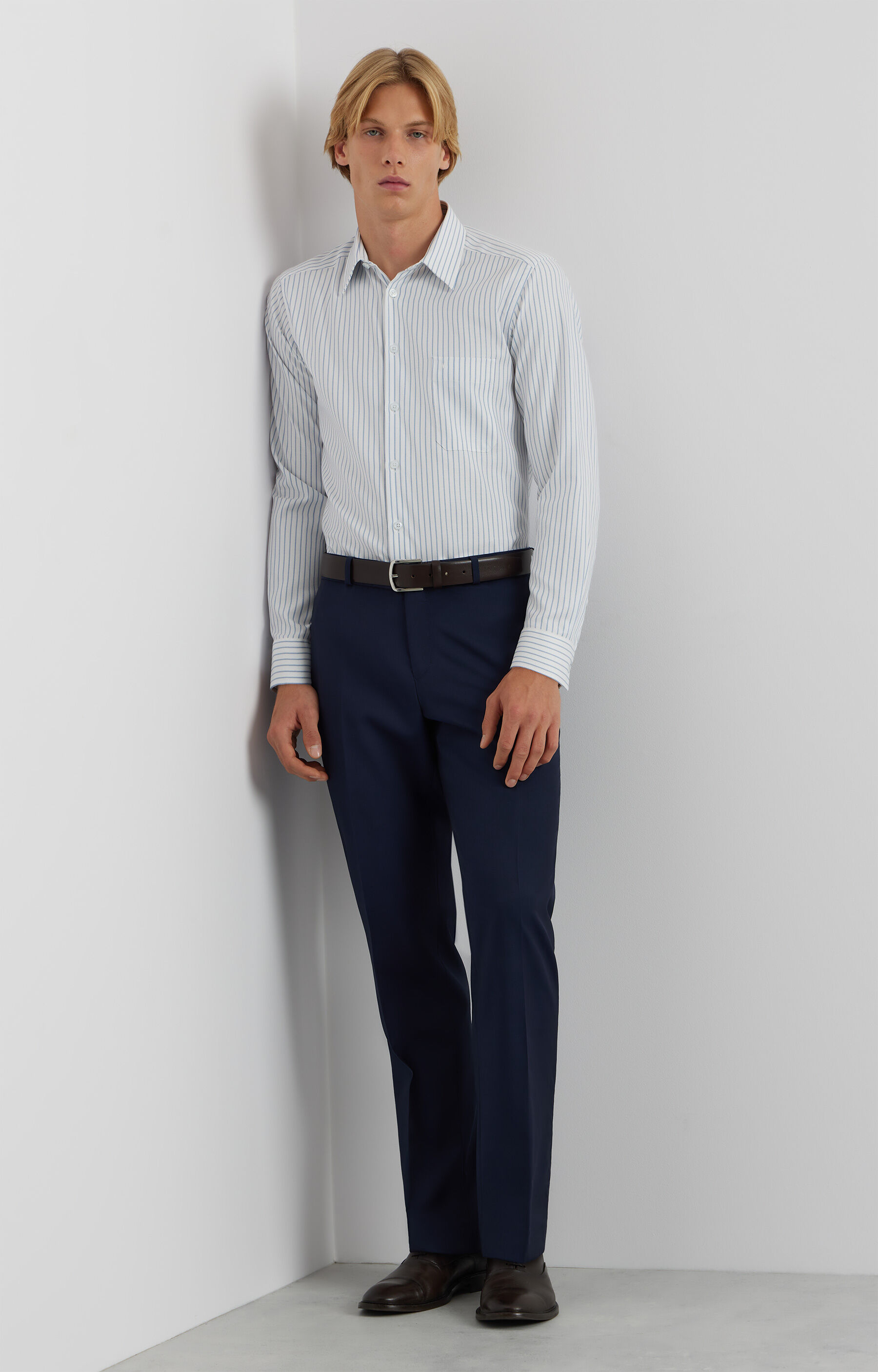 Koszula slim w prążek - 5