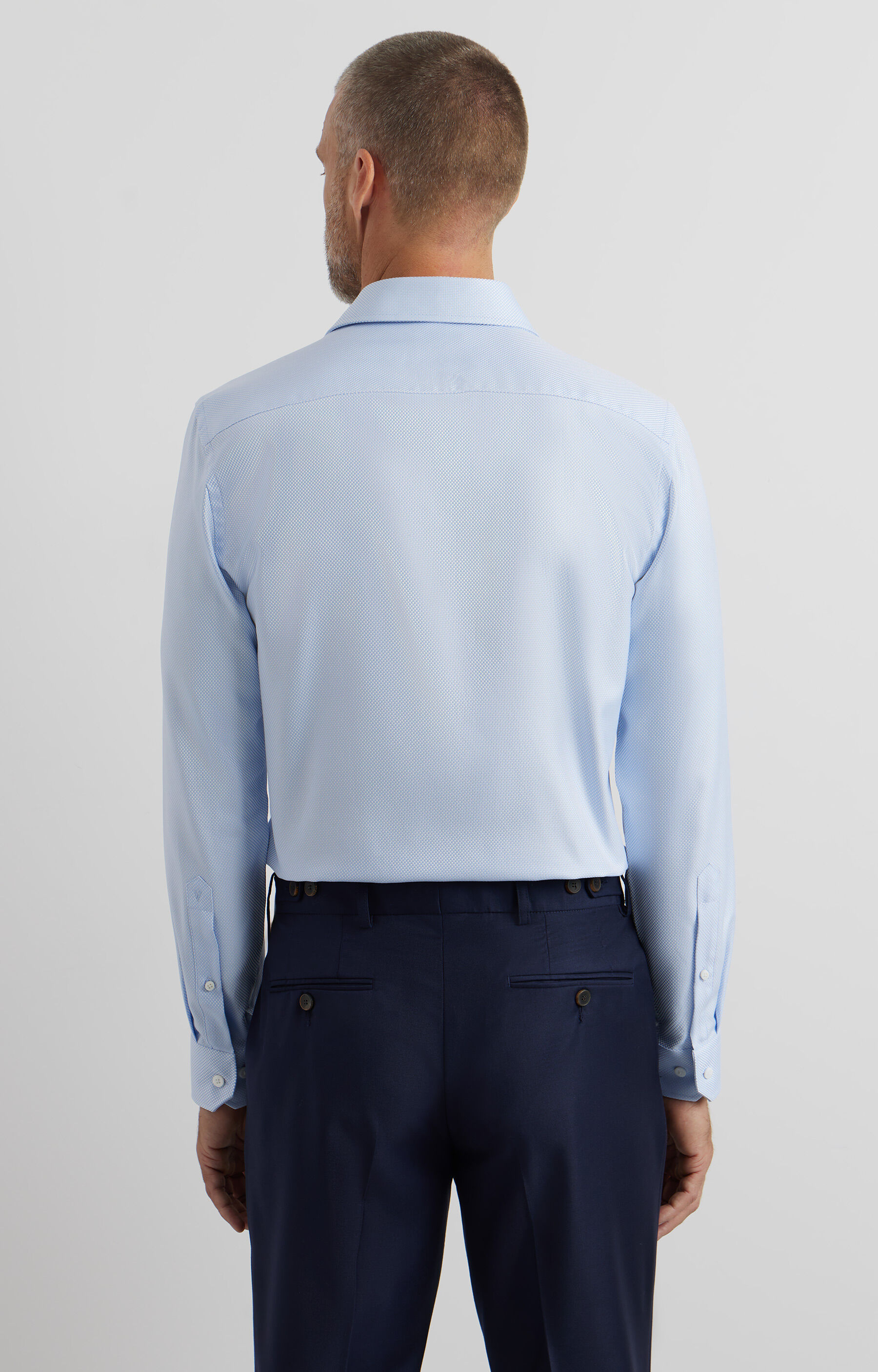 Koszula slim w mikrowzór - 4