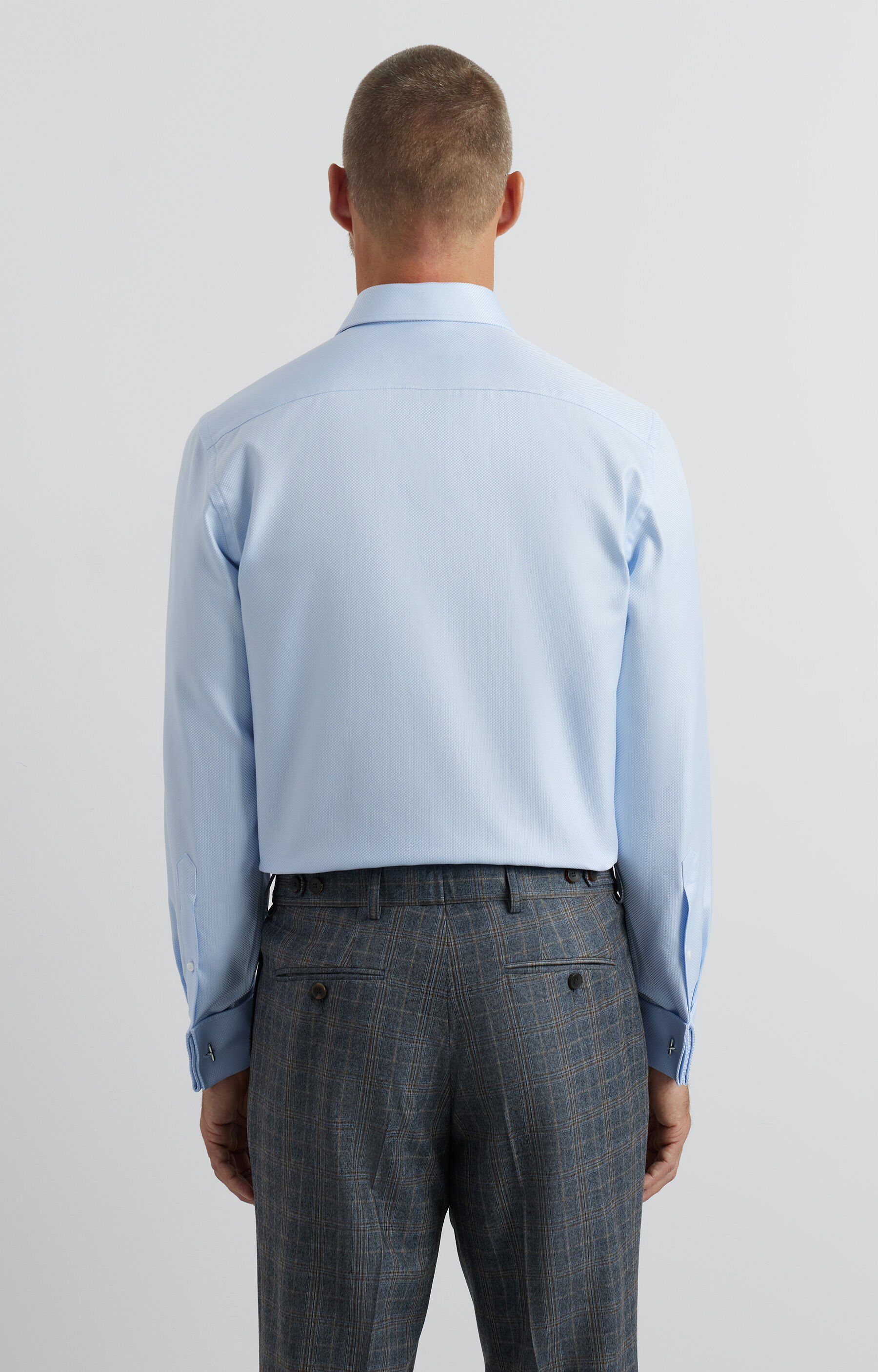 Koszula slim w mikrowzór - 4