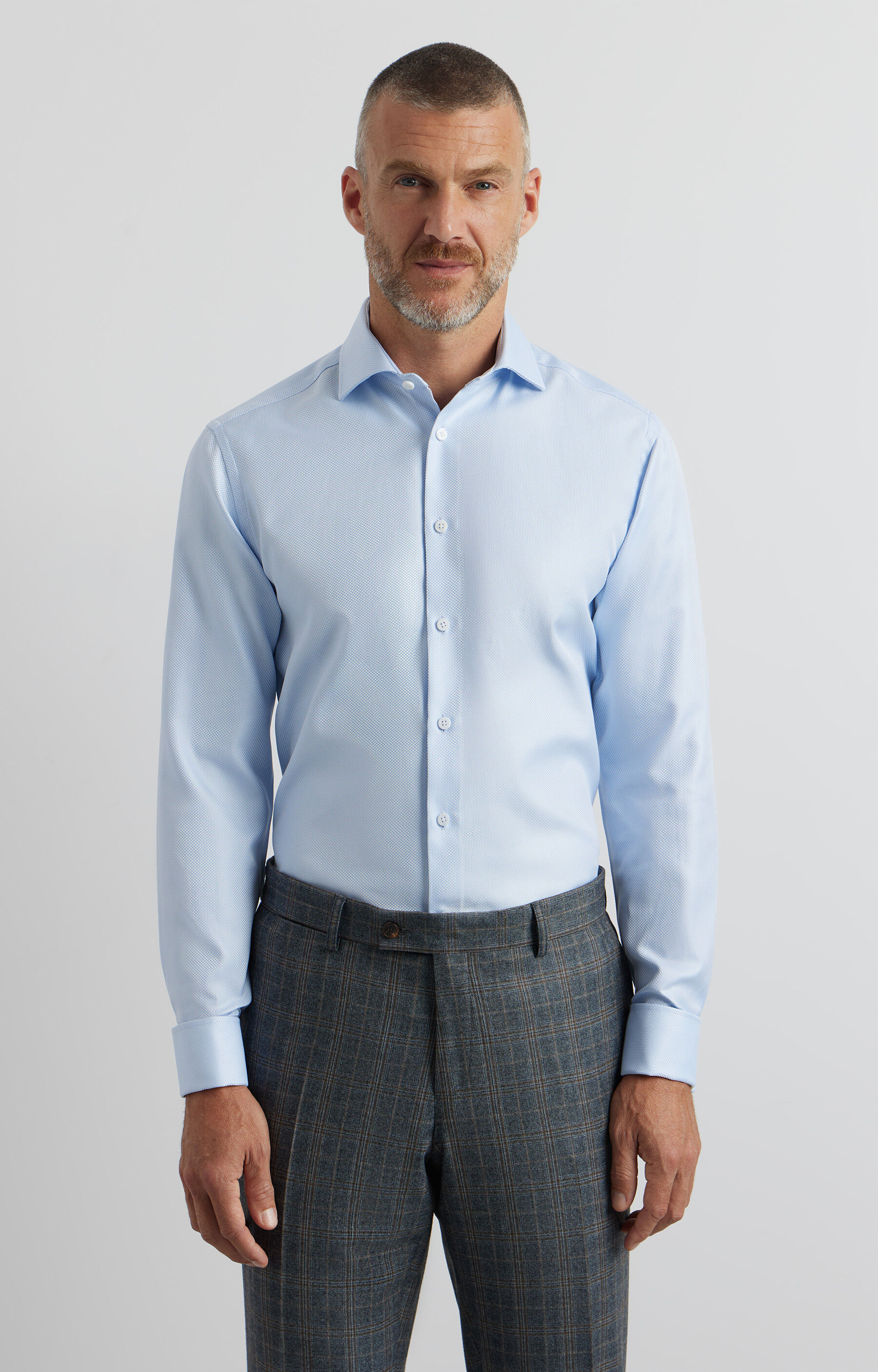 Koszula slim w mikrowzór