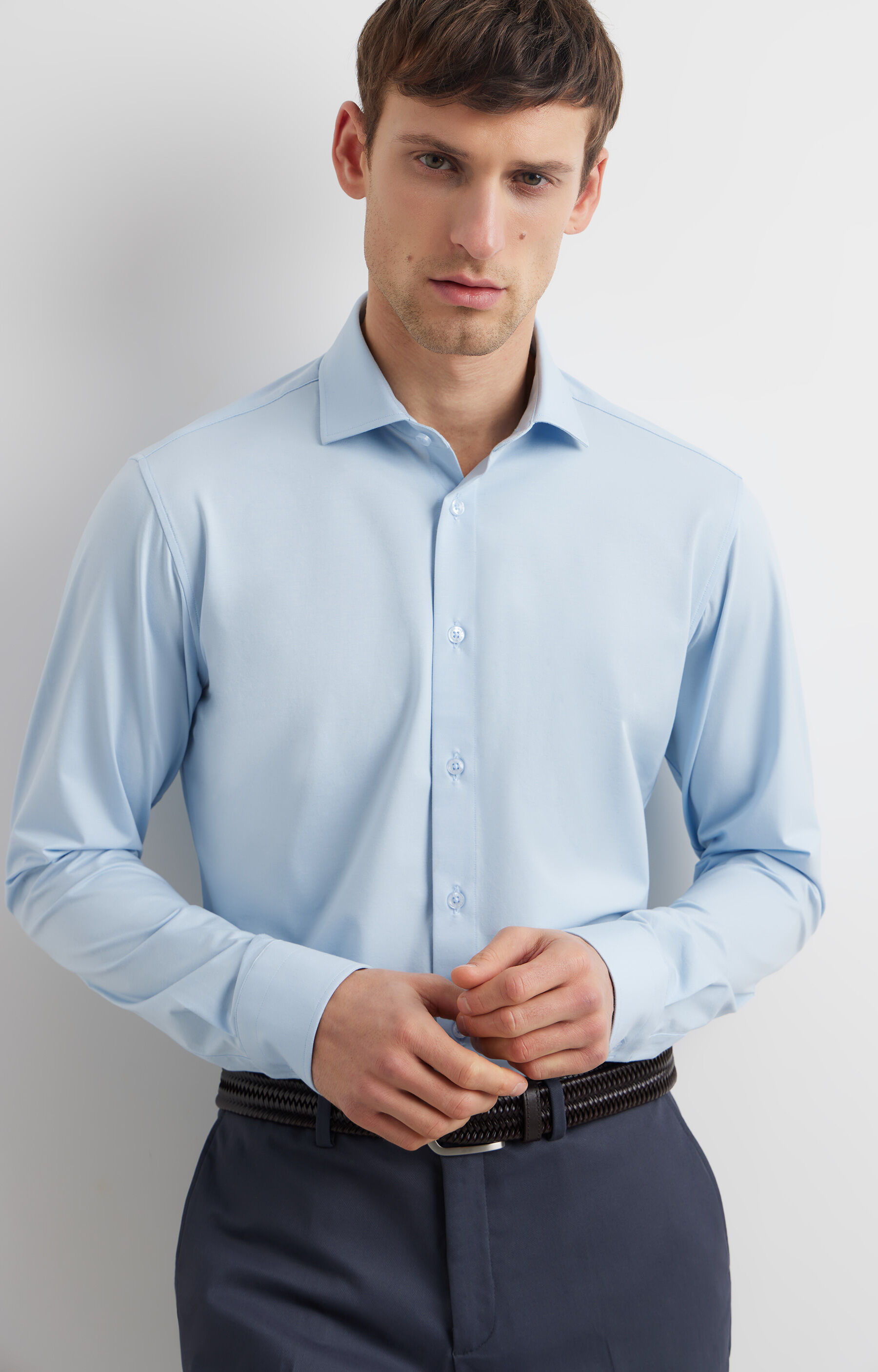 Jasnoniebieska koszula długi rękaw VISTULA