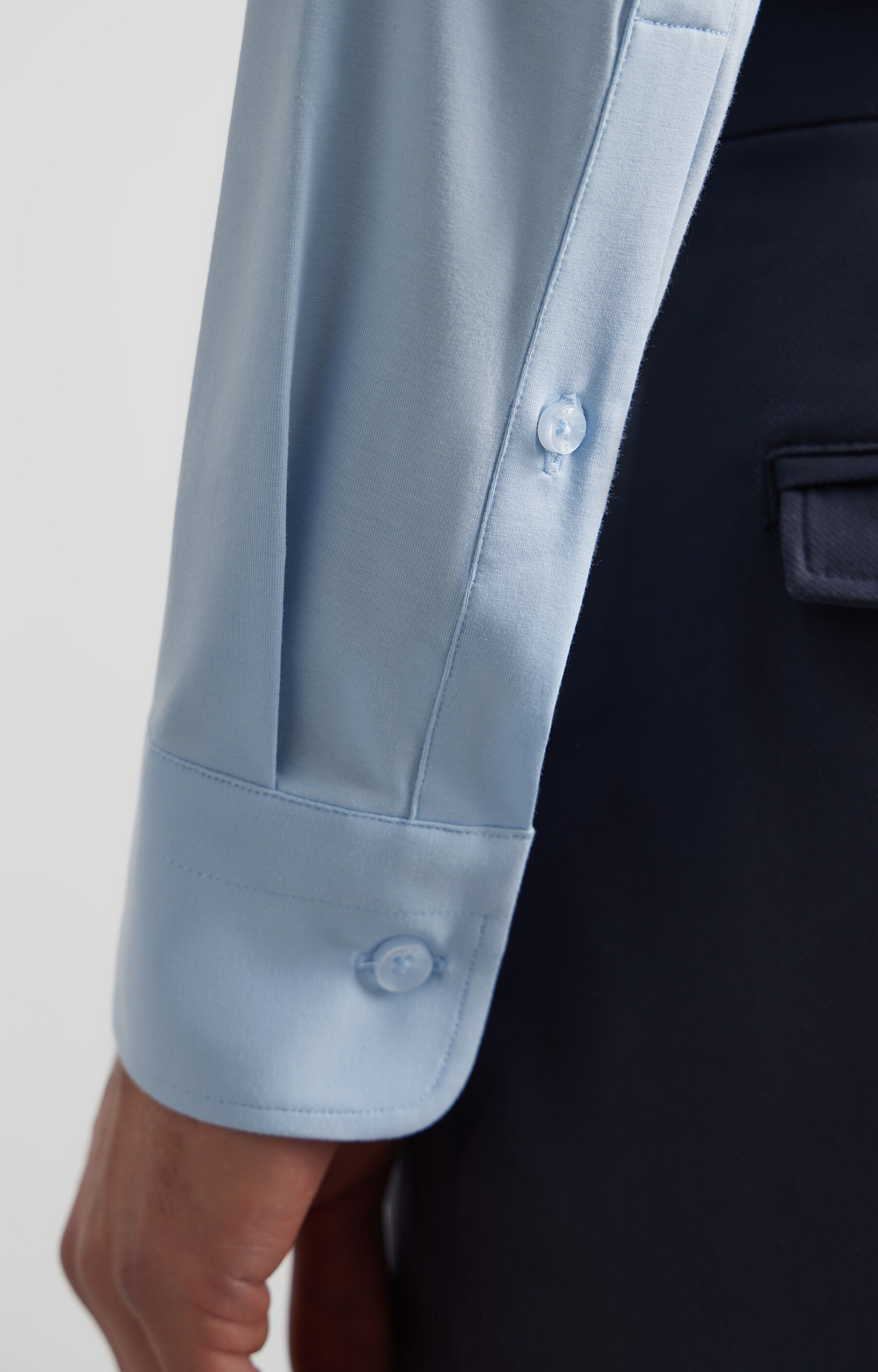 Jasnoniebieska koszula długi rękaw VISTULA - 6