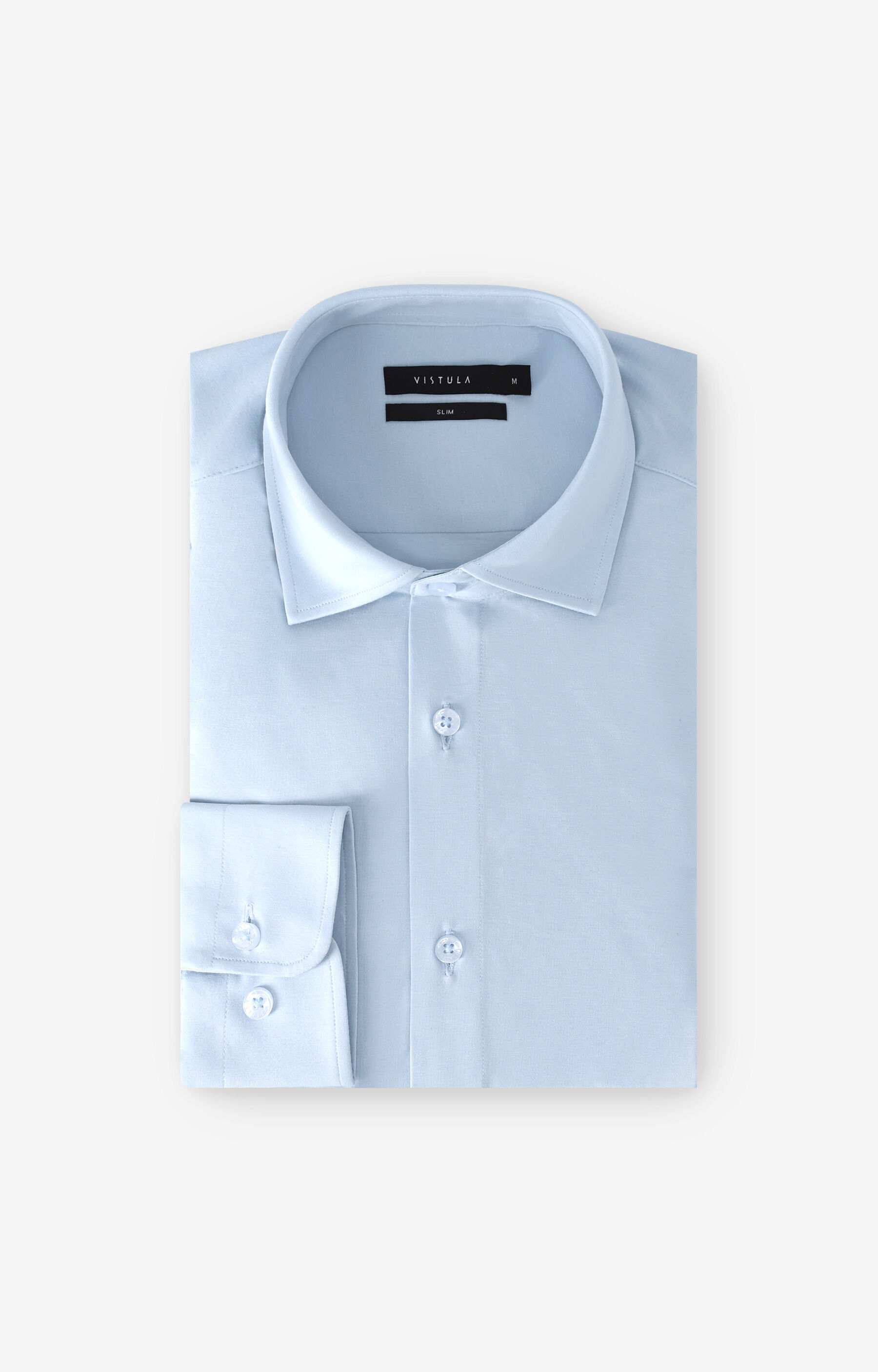Jasnoniebieska koszula długi rękaw VISTULA - 2