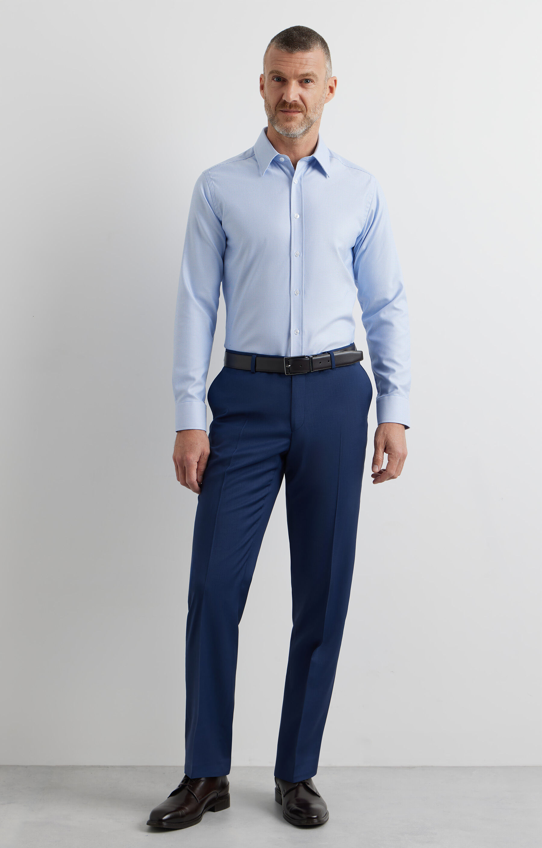 Jasnoniebieska koszula długi rękaw VISTULA - 4