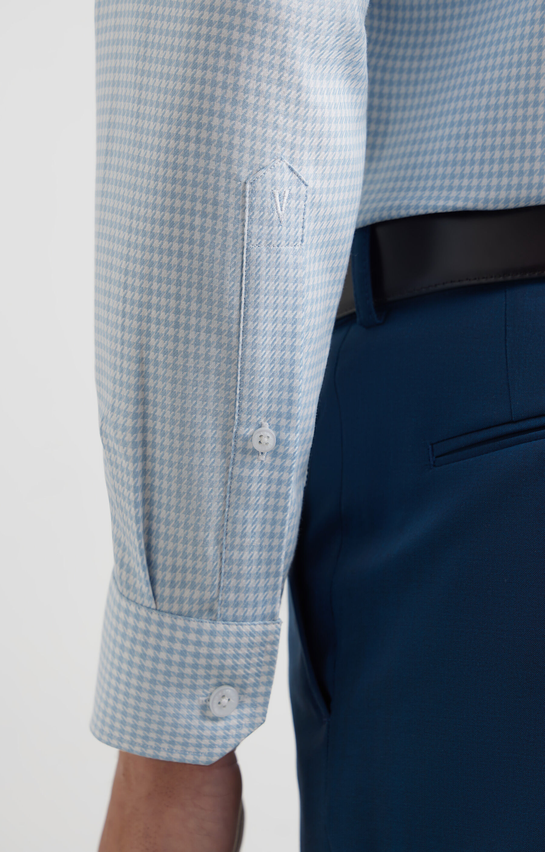 Koszula slim w mikrowzór - 6