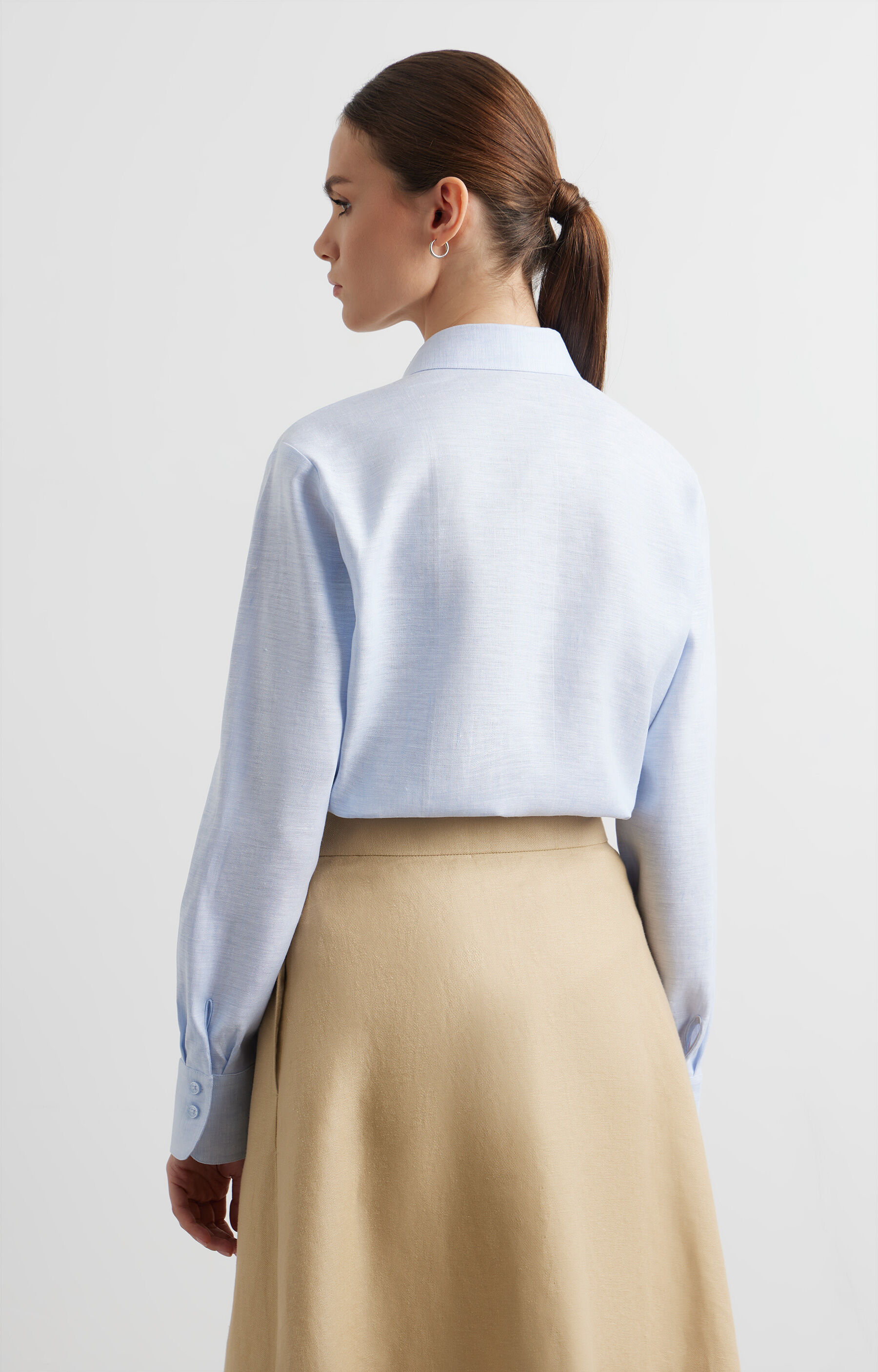 Lniana koszula slim - 2