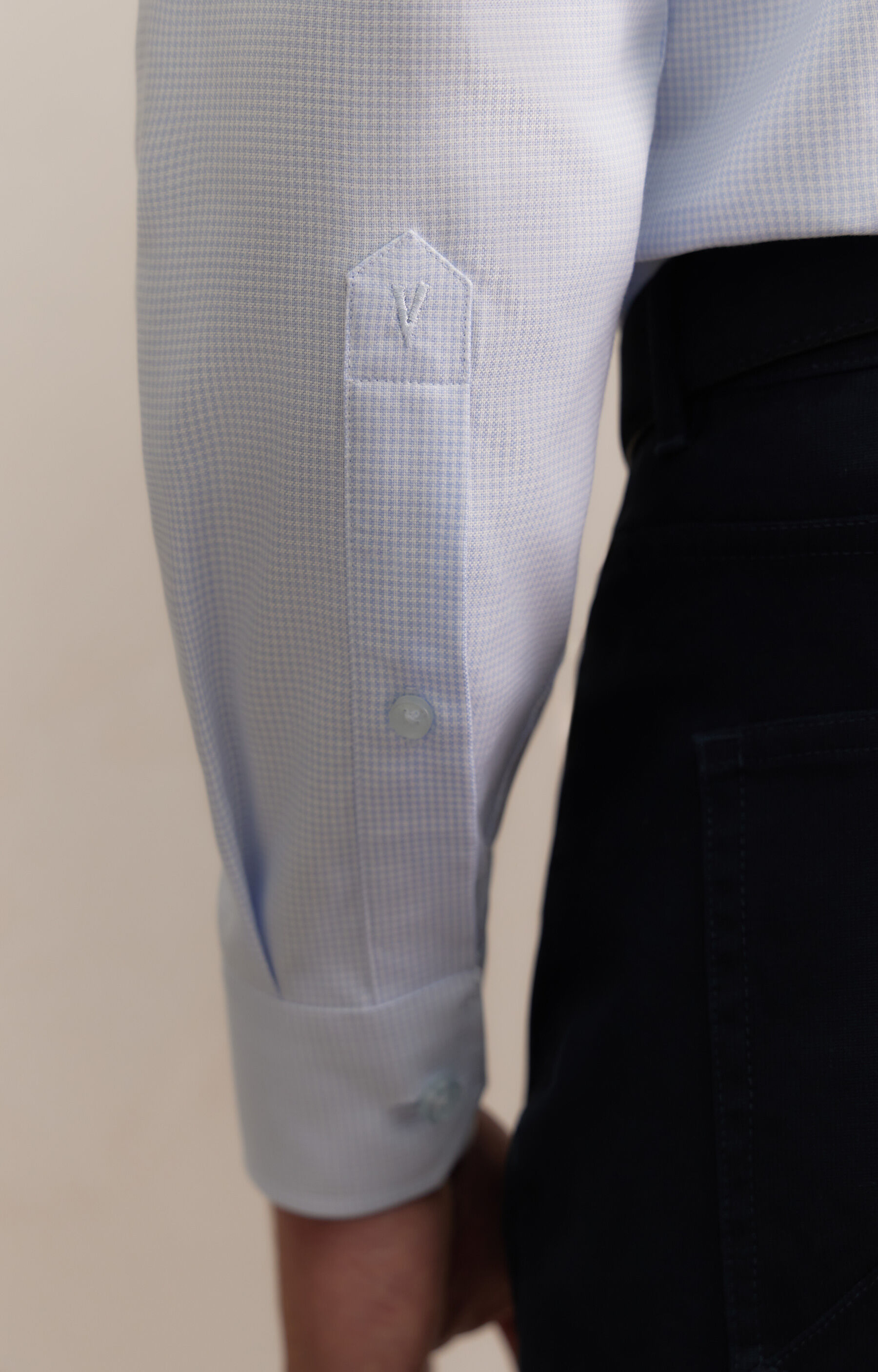 Koszula slim w mikrowzór - 6