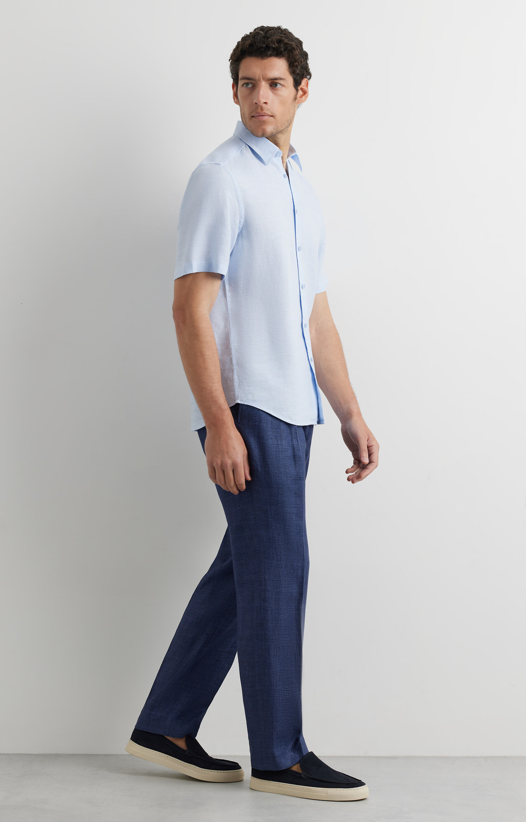 Lniana koszula regular - 5