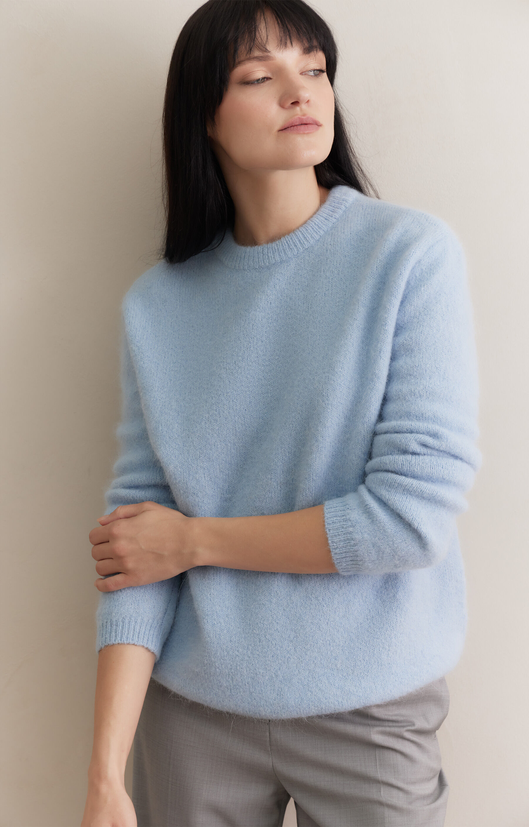 Moherowy sweter round neck - 4