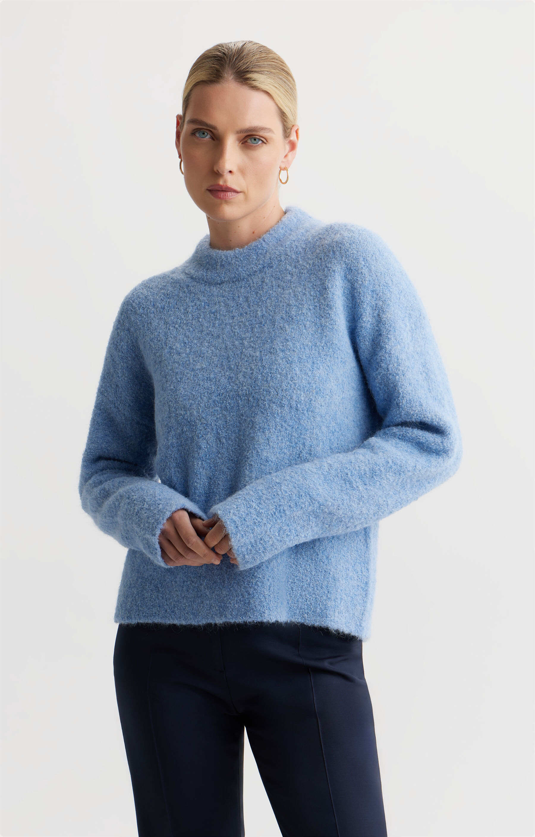 Miękki sweter round neck