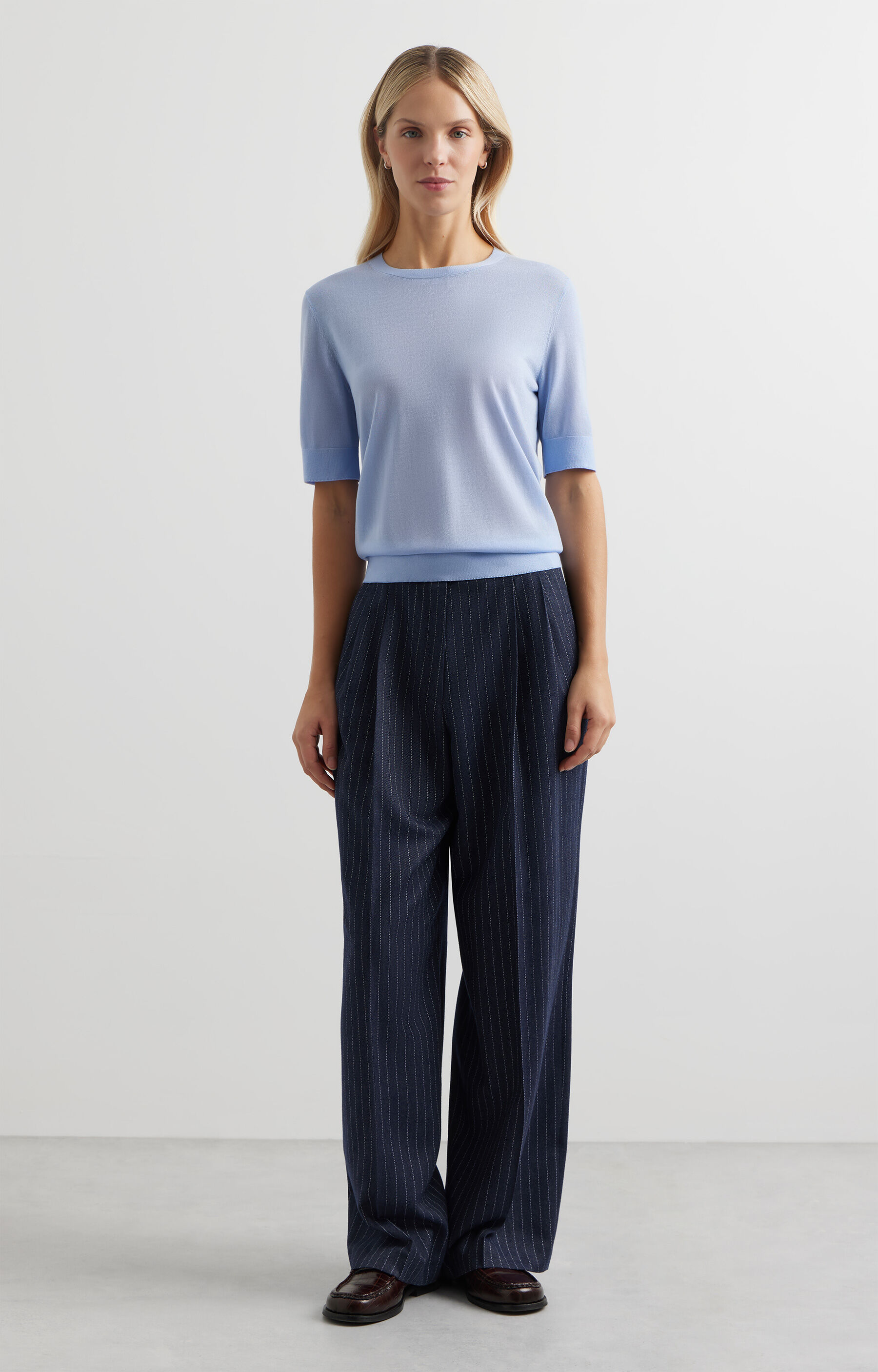 T-shirt swetrowy slim - 4