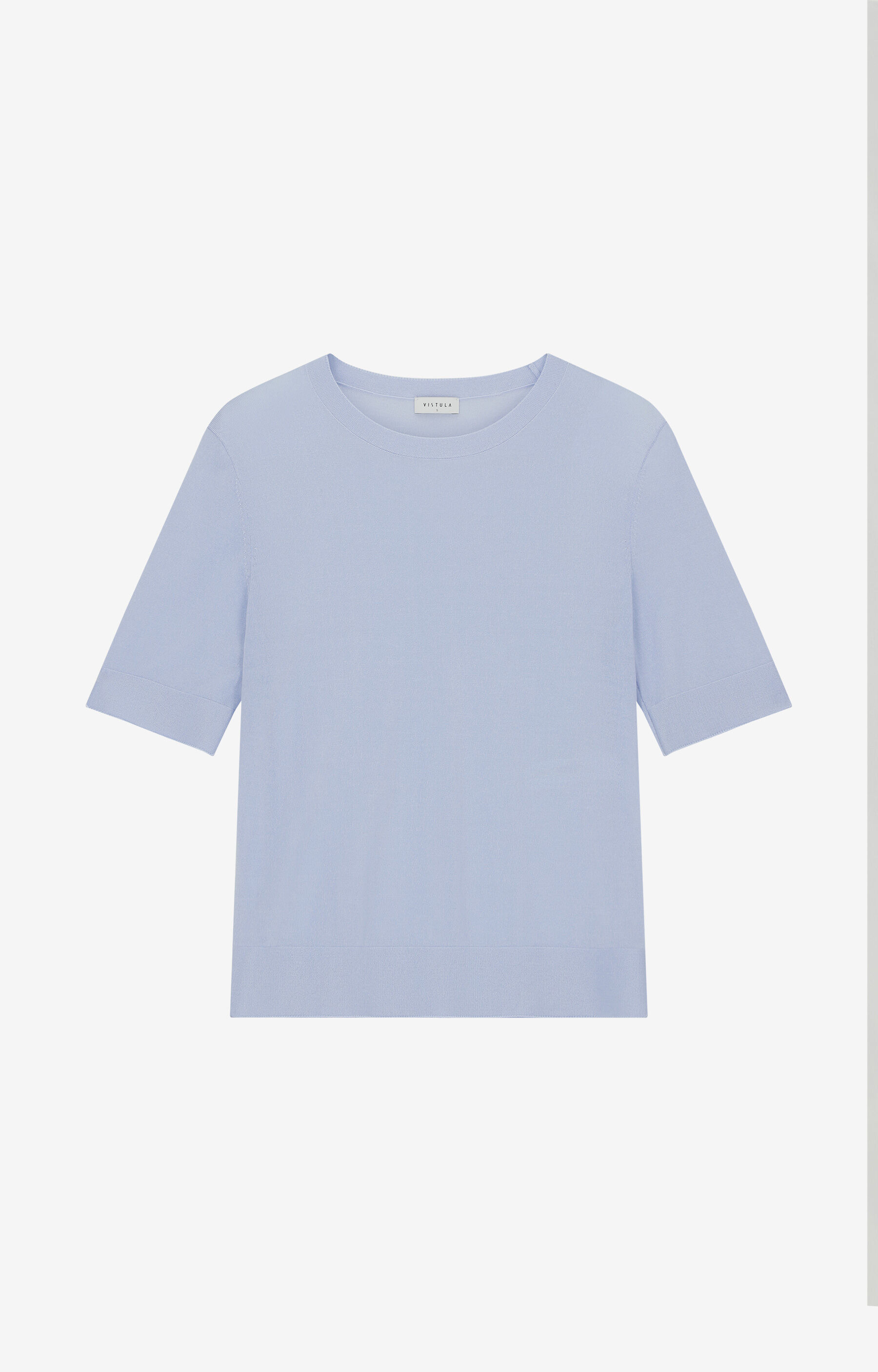 T-shirt swetrowy slim - 2