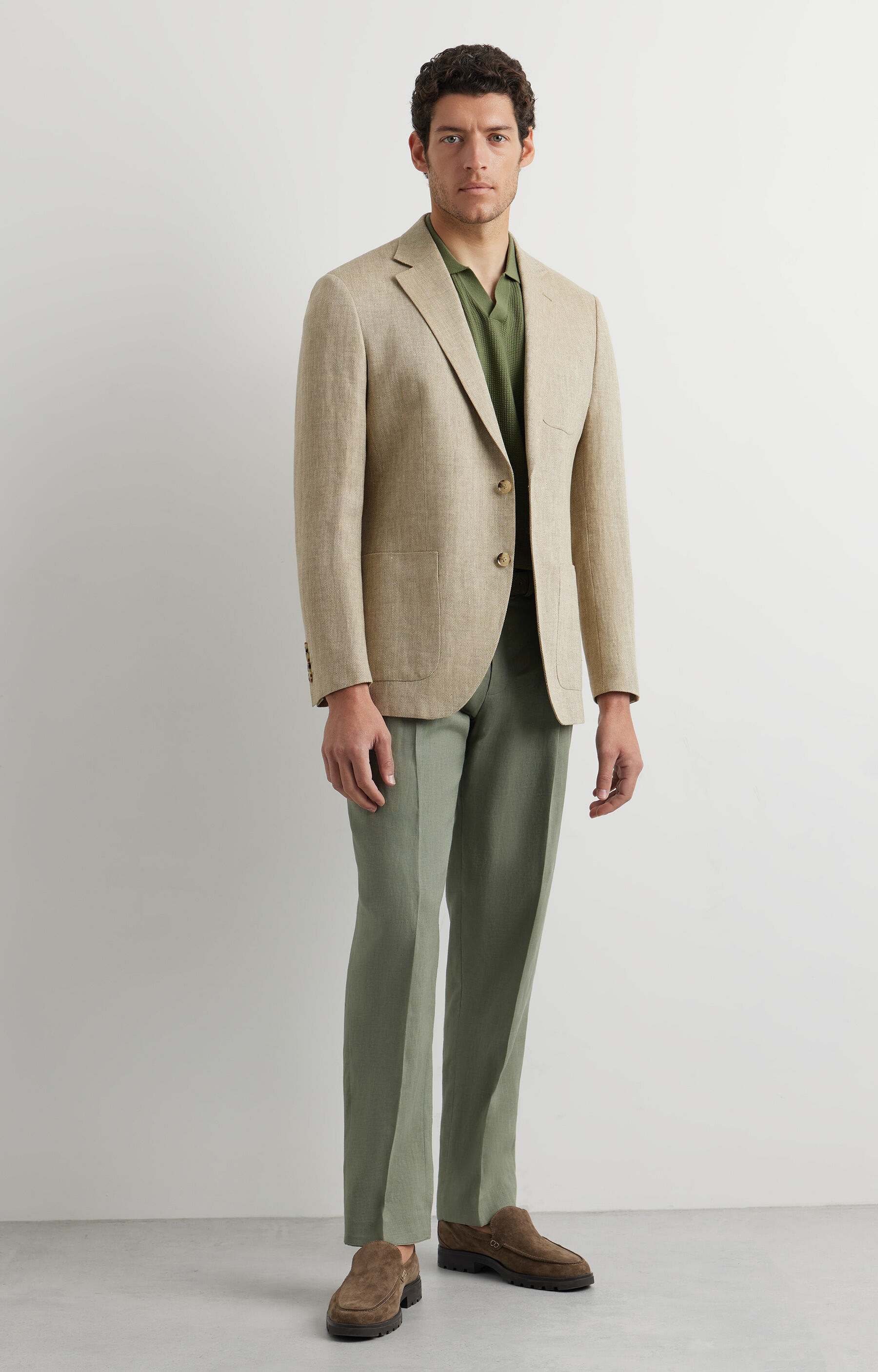 Lniana marynarka super slim - 3