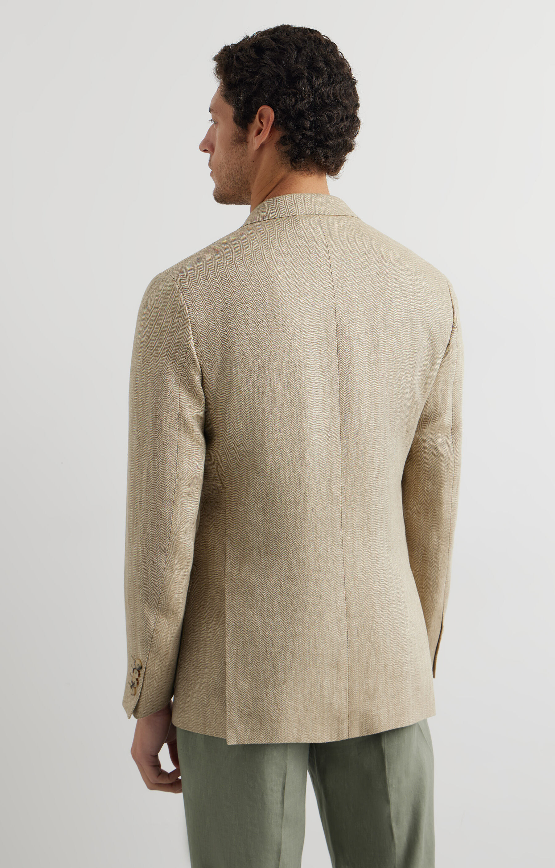 Lniana marynarka super slim - 4