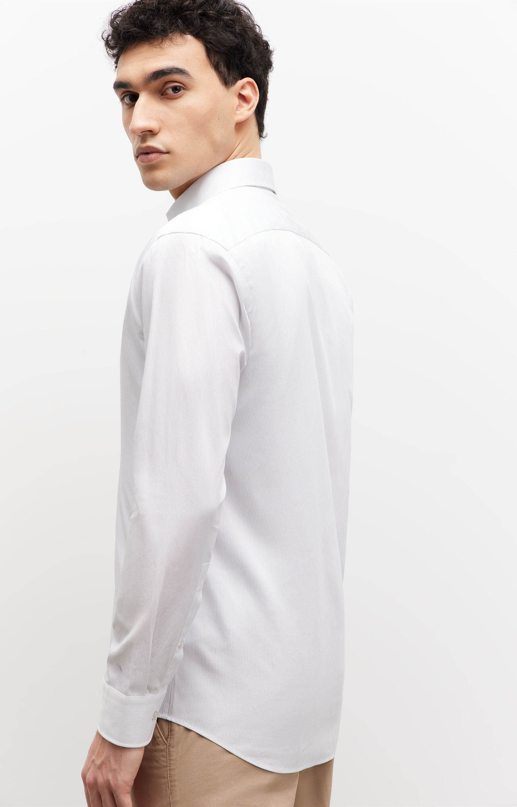 Koszula slim fit z bawełny organicznej - 4