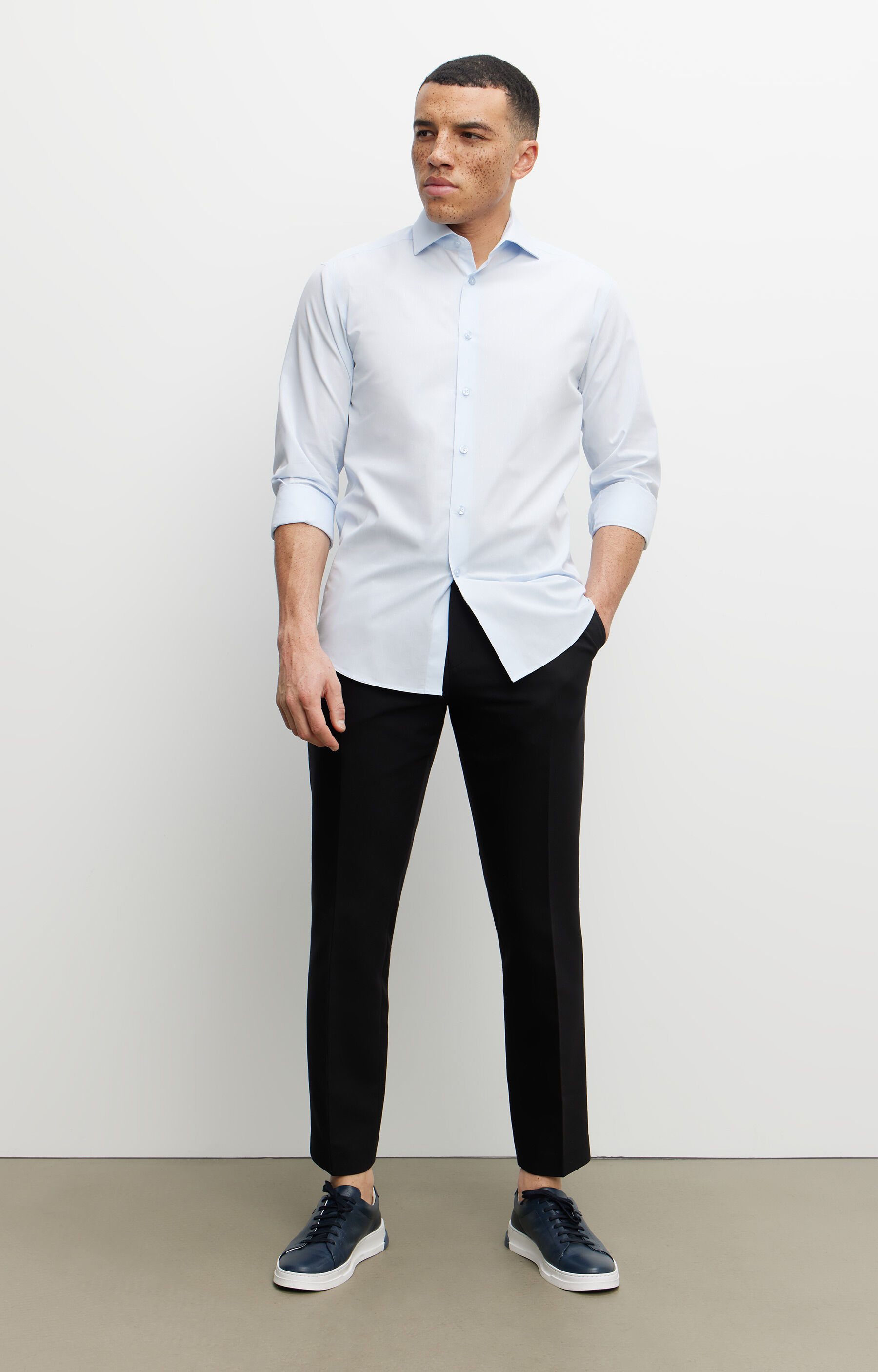 Bawełniana koszula slim fit - 3