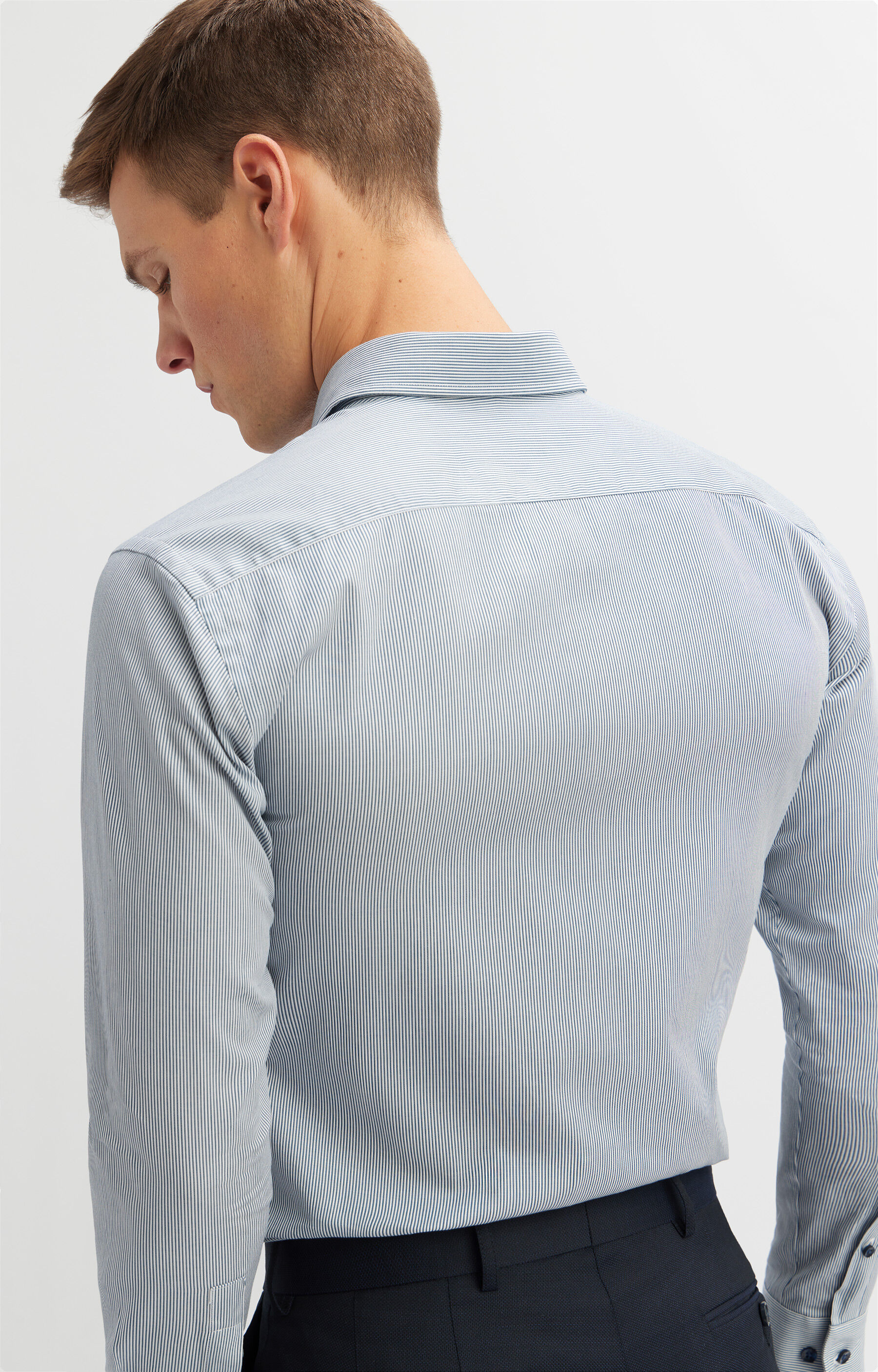 Koszula slim fit z bawełny organicznej - 4