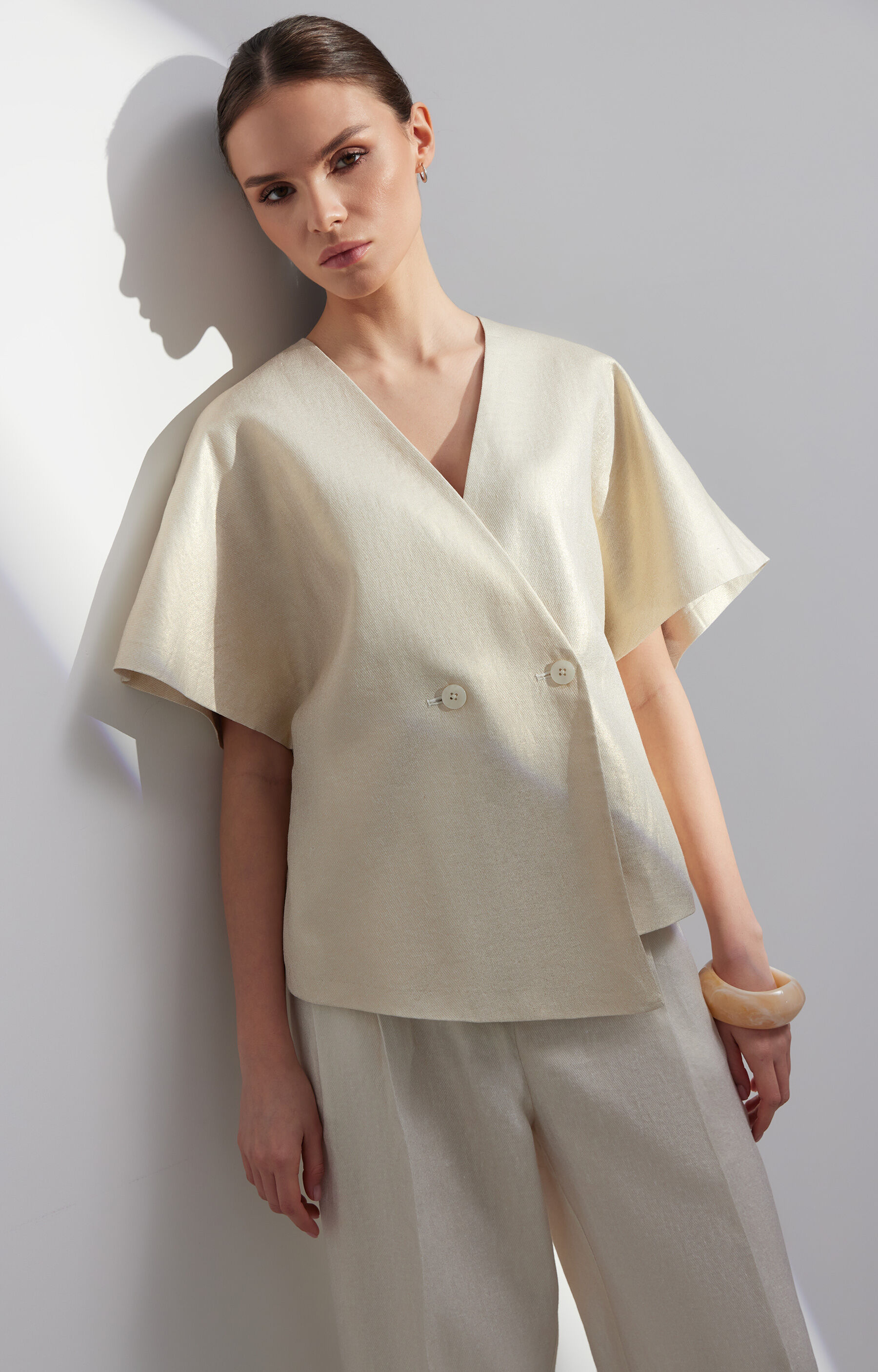 Lniana marynarka kimonowa - 5
