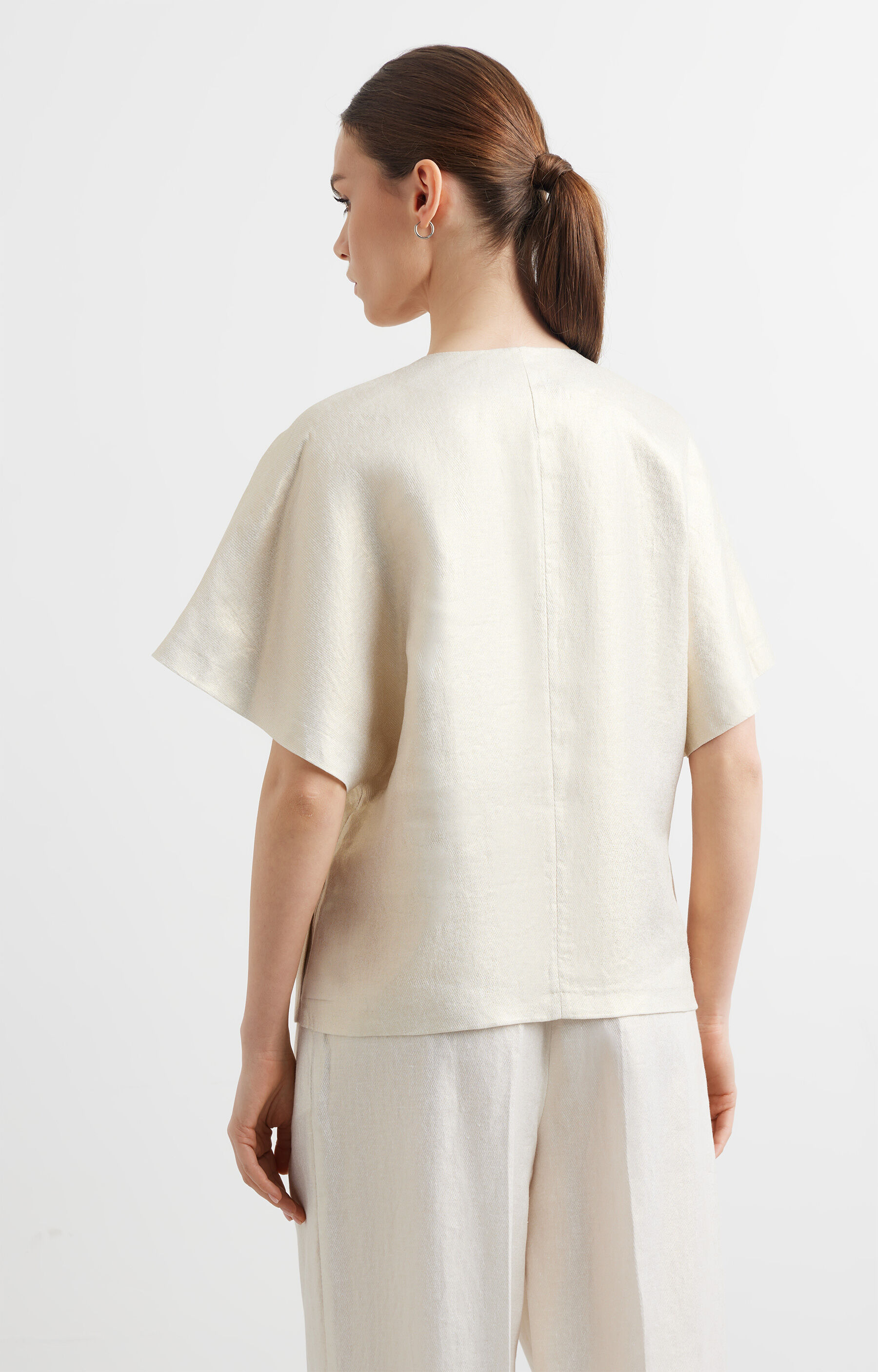 Lniana marynarka kimonowa - 2