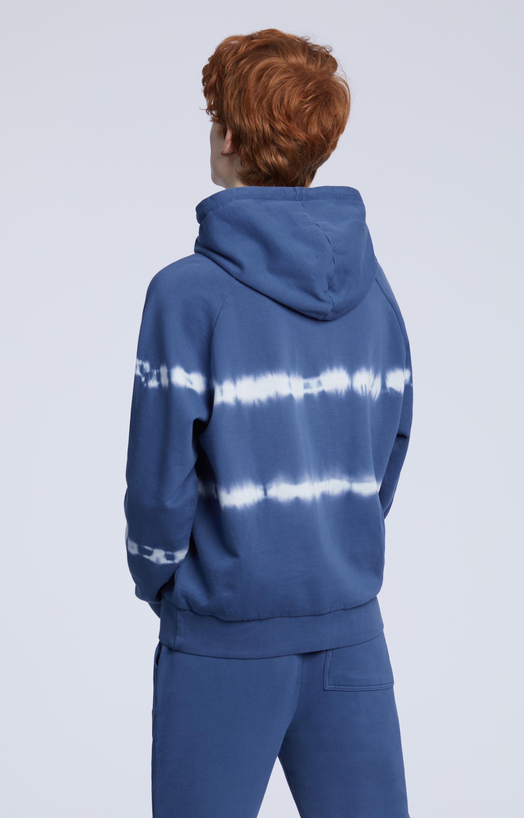 Bluza z kapturem, farbowana ręcznie - 3