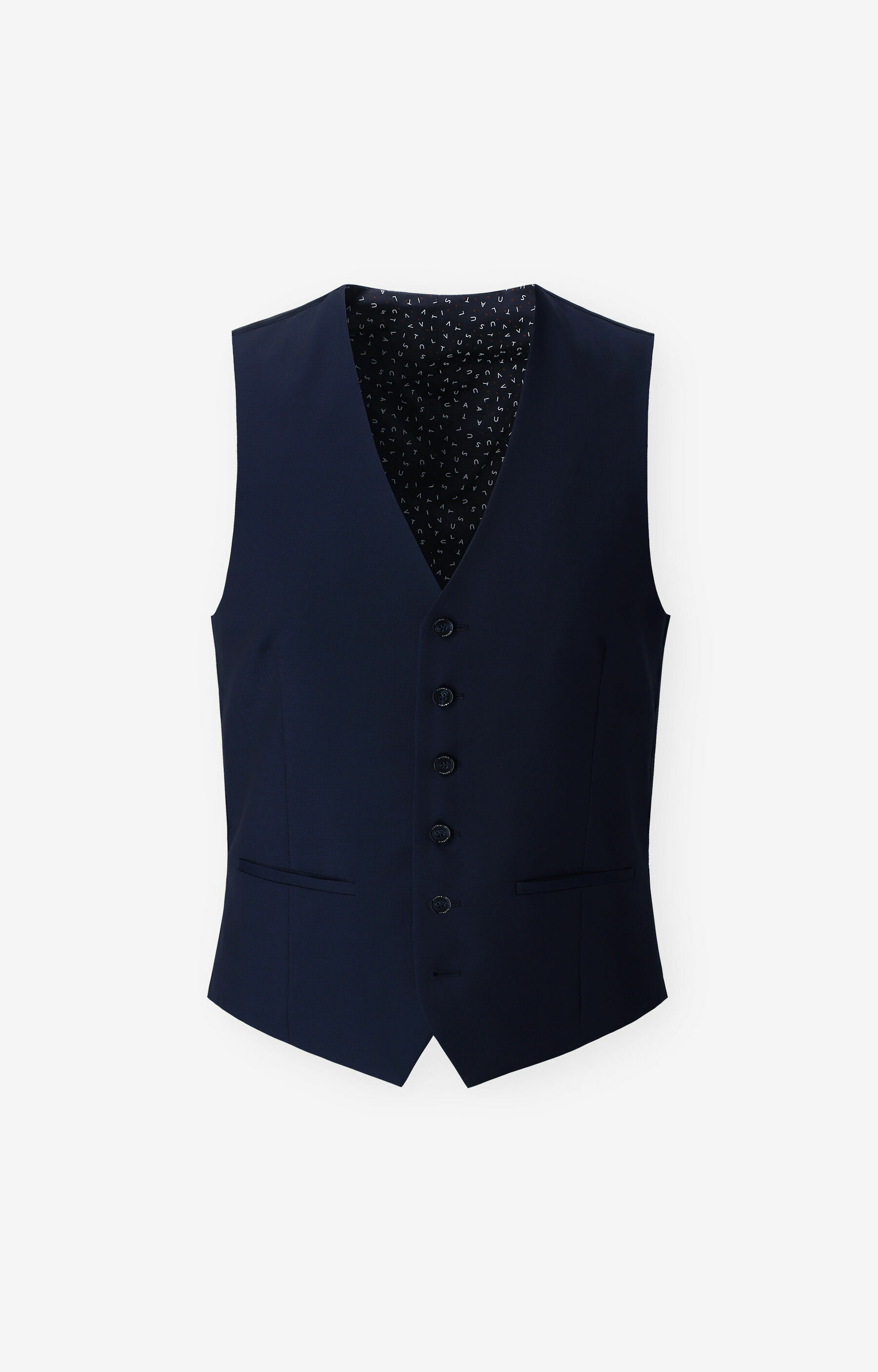 MIX & MATCH - Kamizelka super slim z włoskiej wełny - 2