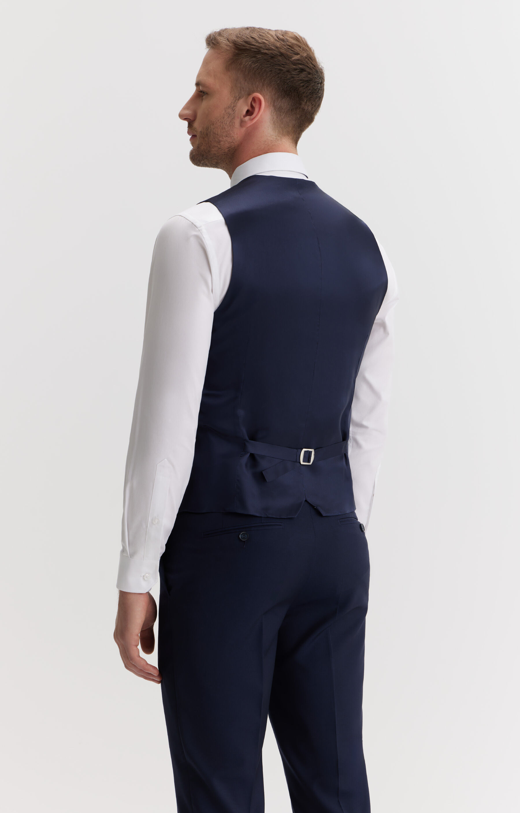 Kamizelka super slim z włoskiej wełny - 3