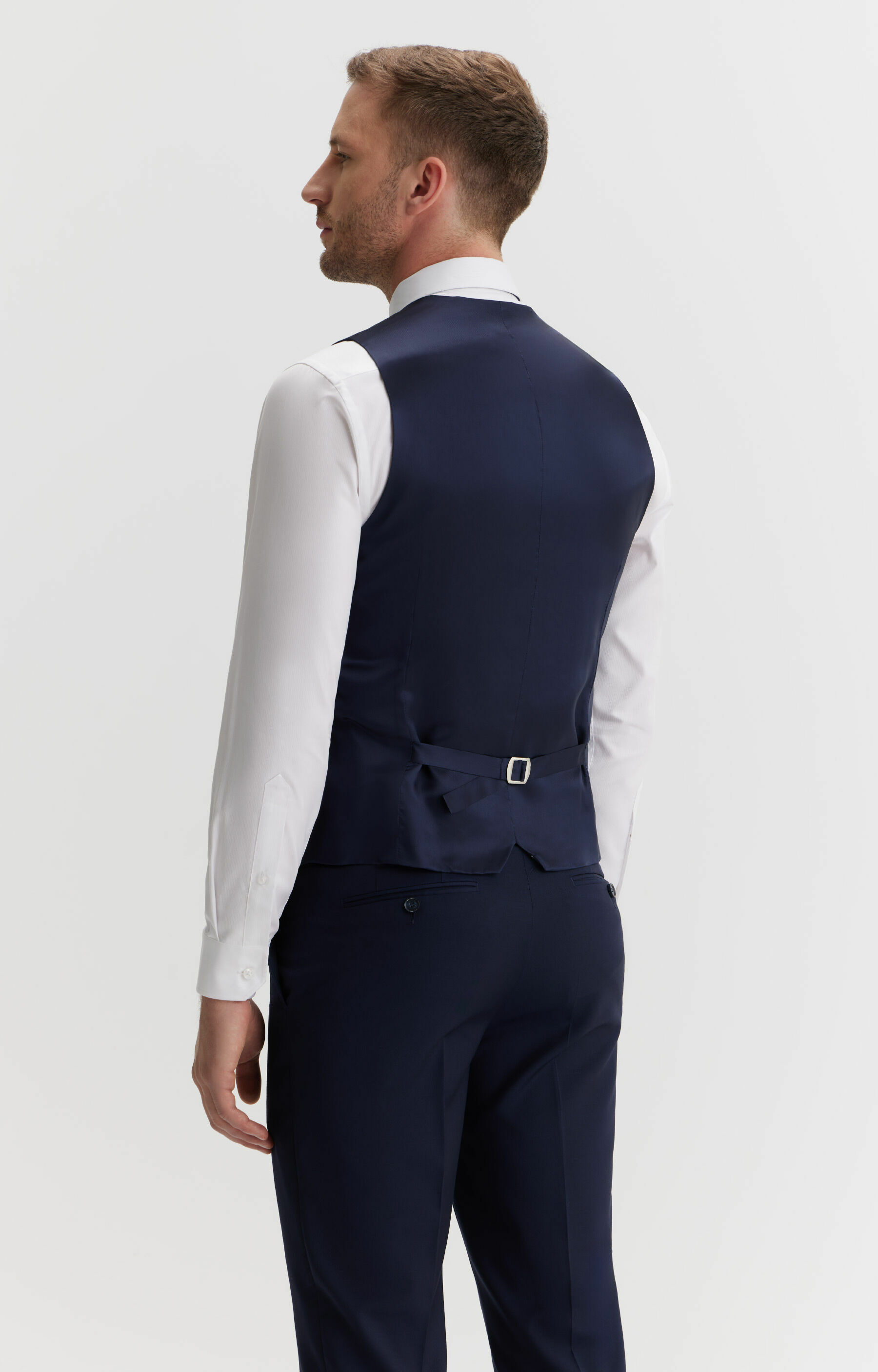 Kamizelka super slim z włoskiej wełny - 3