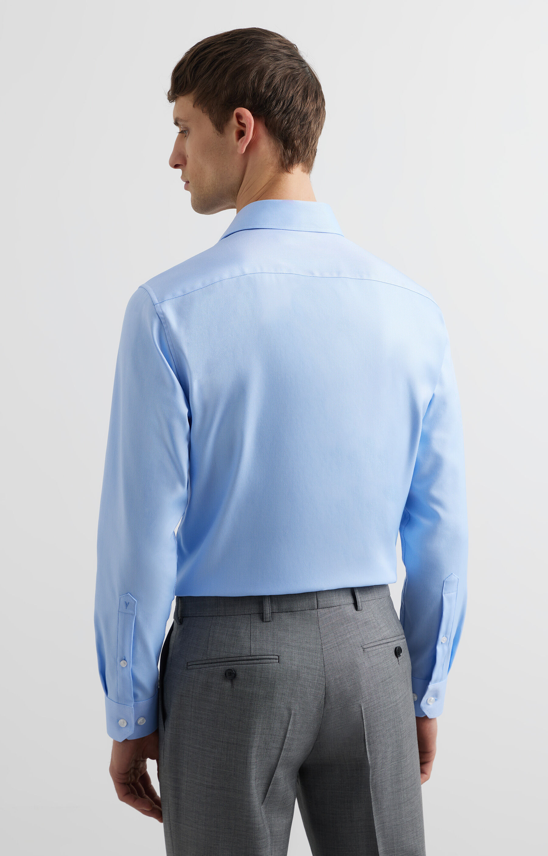 Koszula slim o twillowym splocie - 4