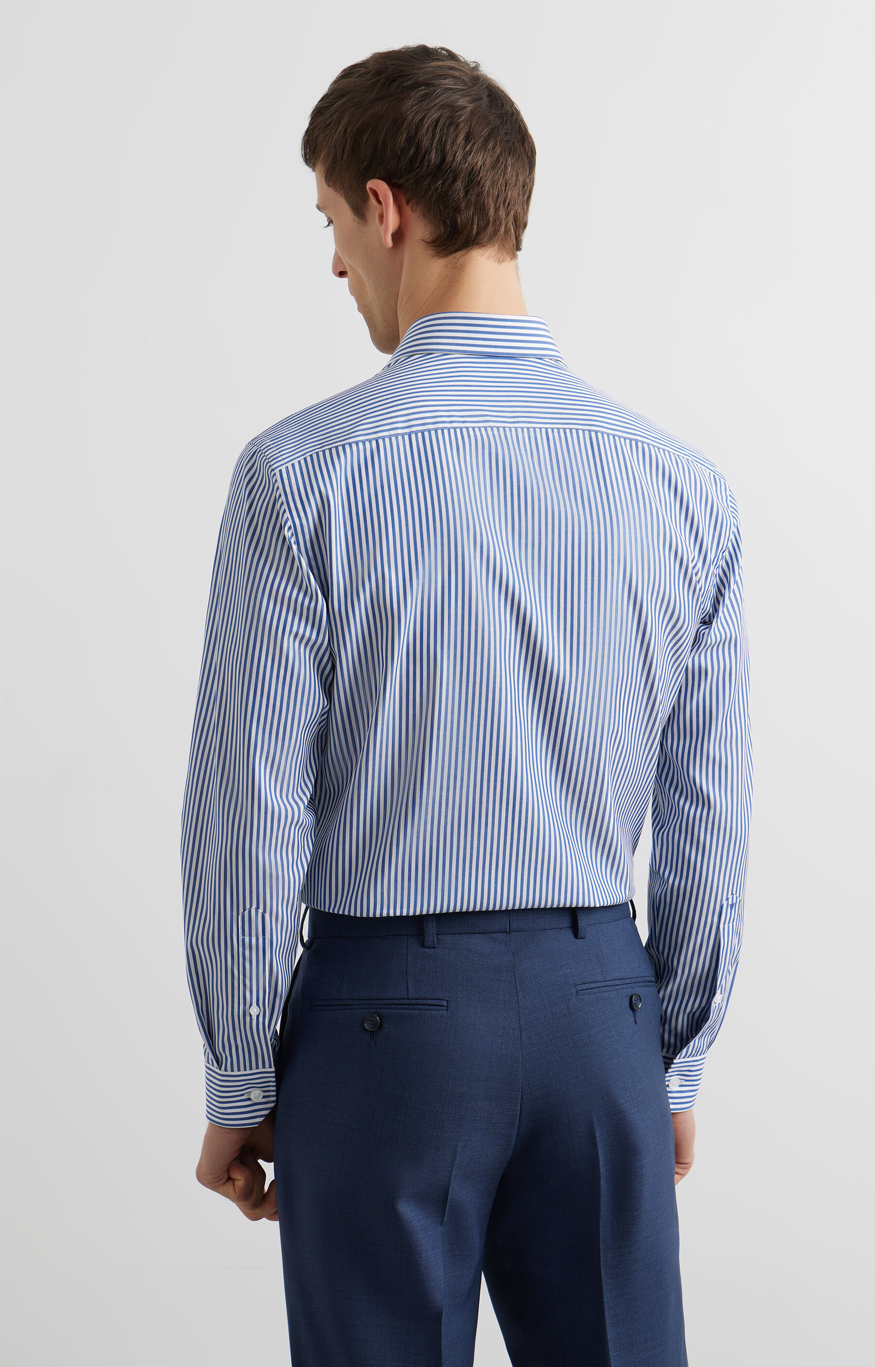 Koszula slim w paski - 4