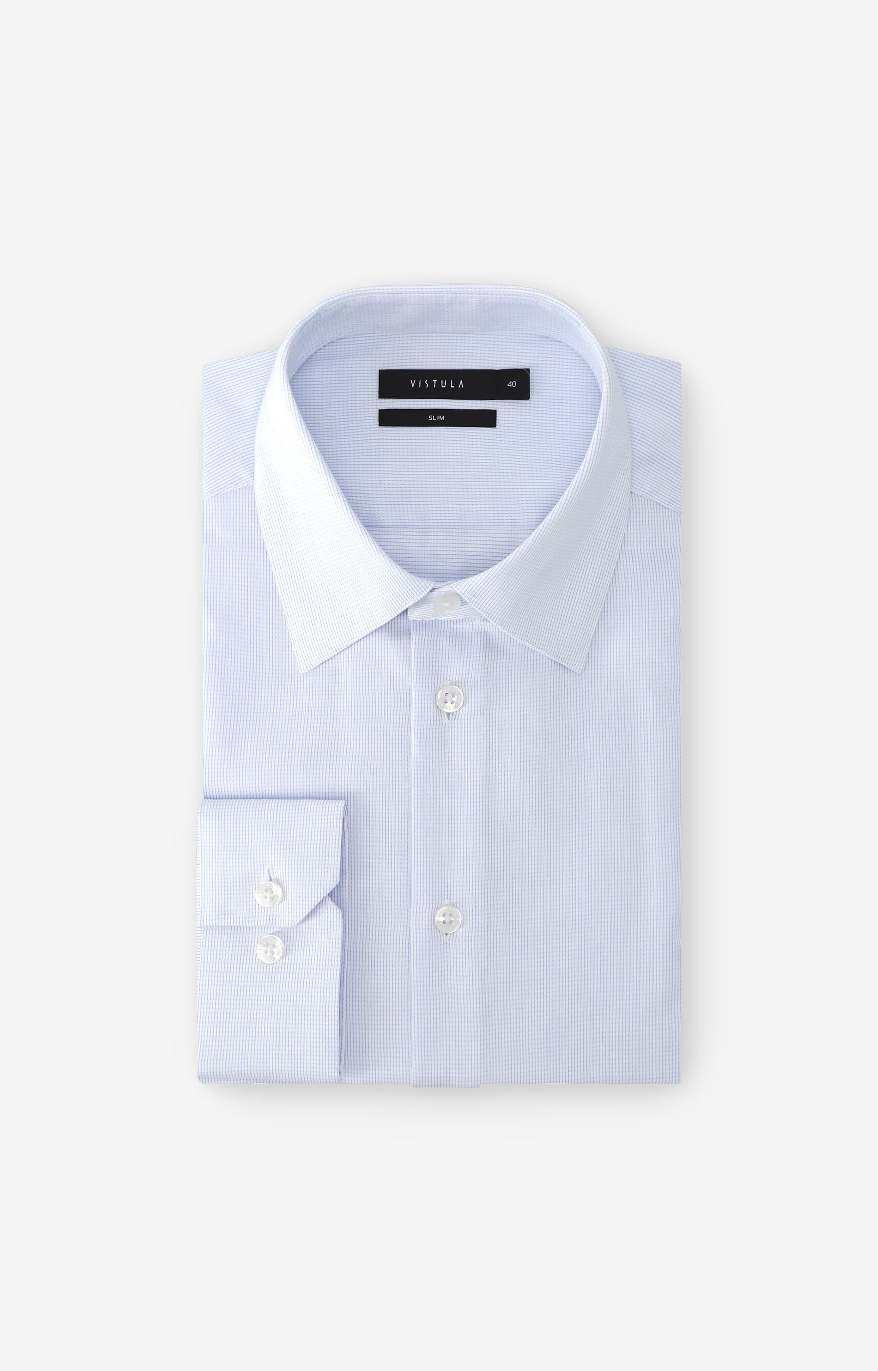 Koszula slim w mikrowzór - 2