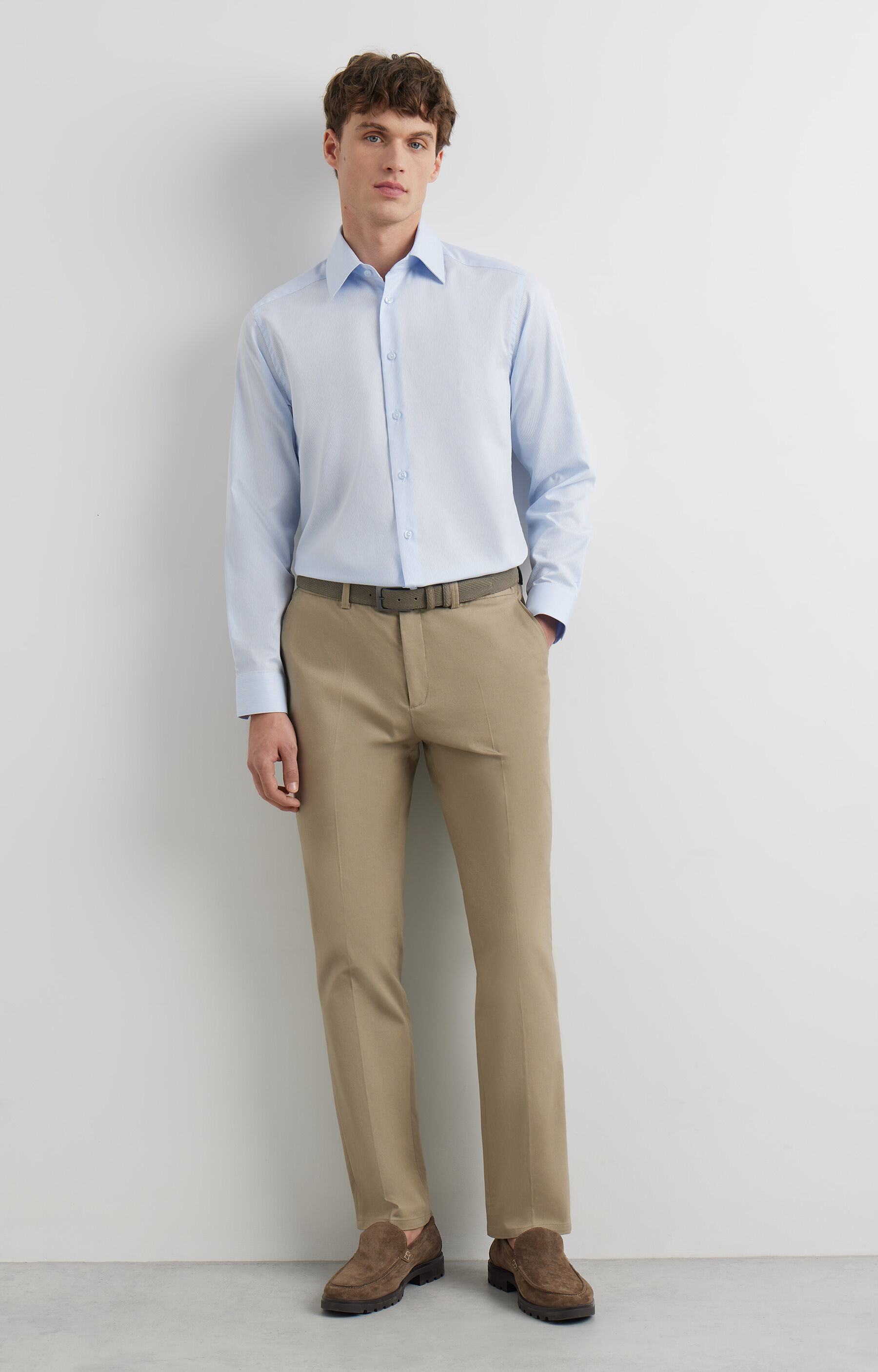 Koszula slim w prążek - 5