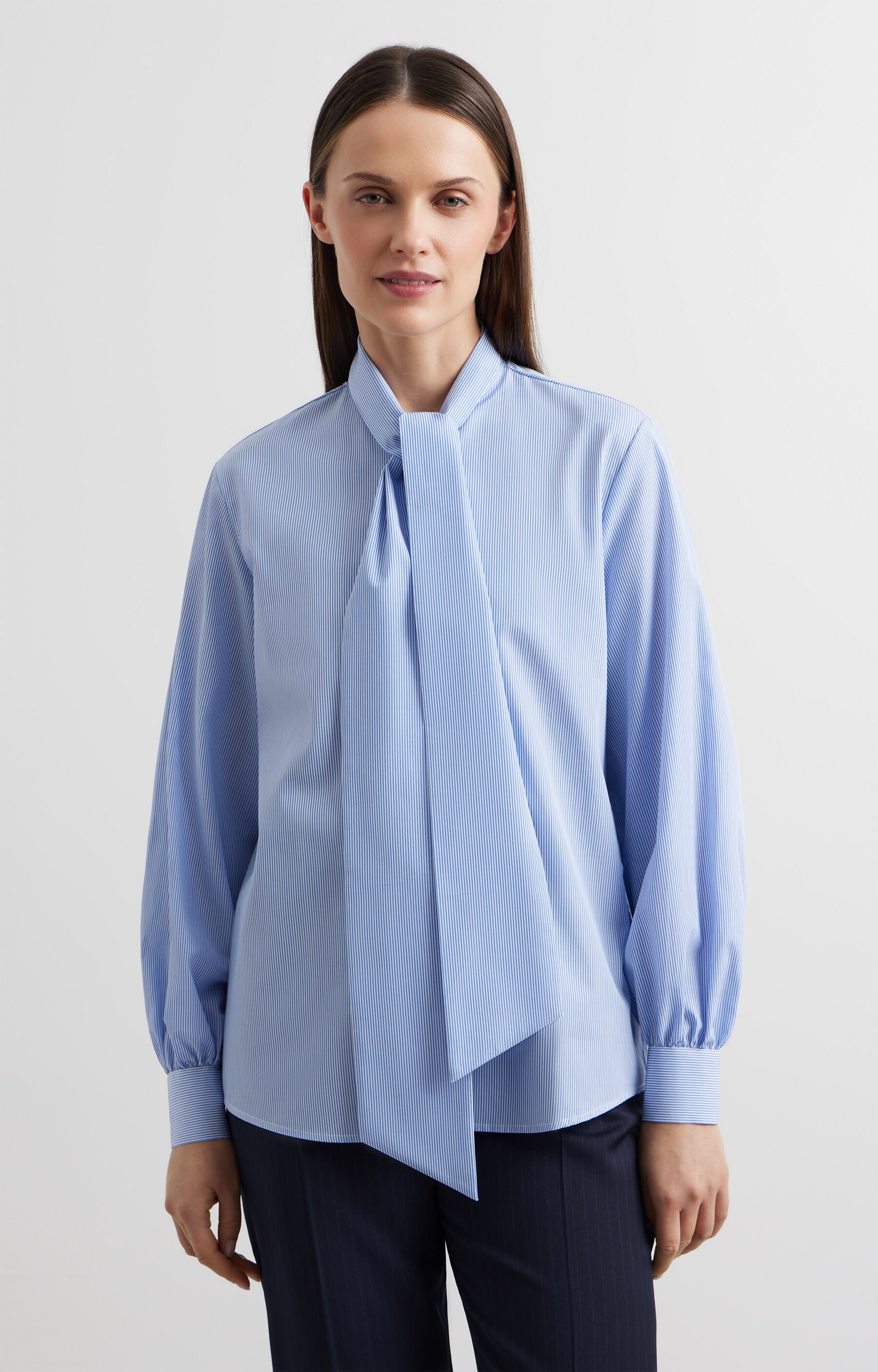 Koszula slim z wiązaniem - 3