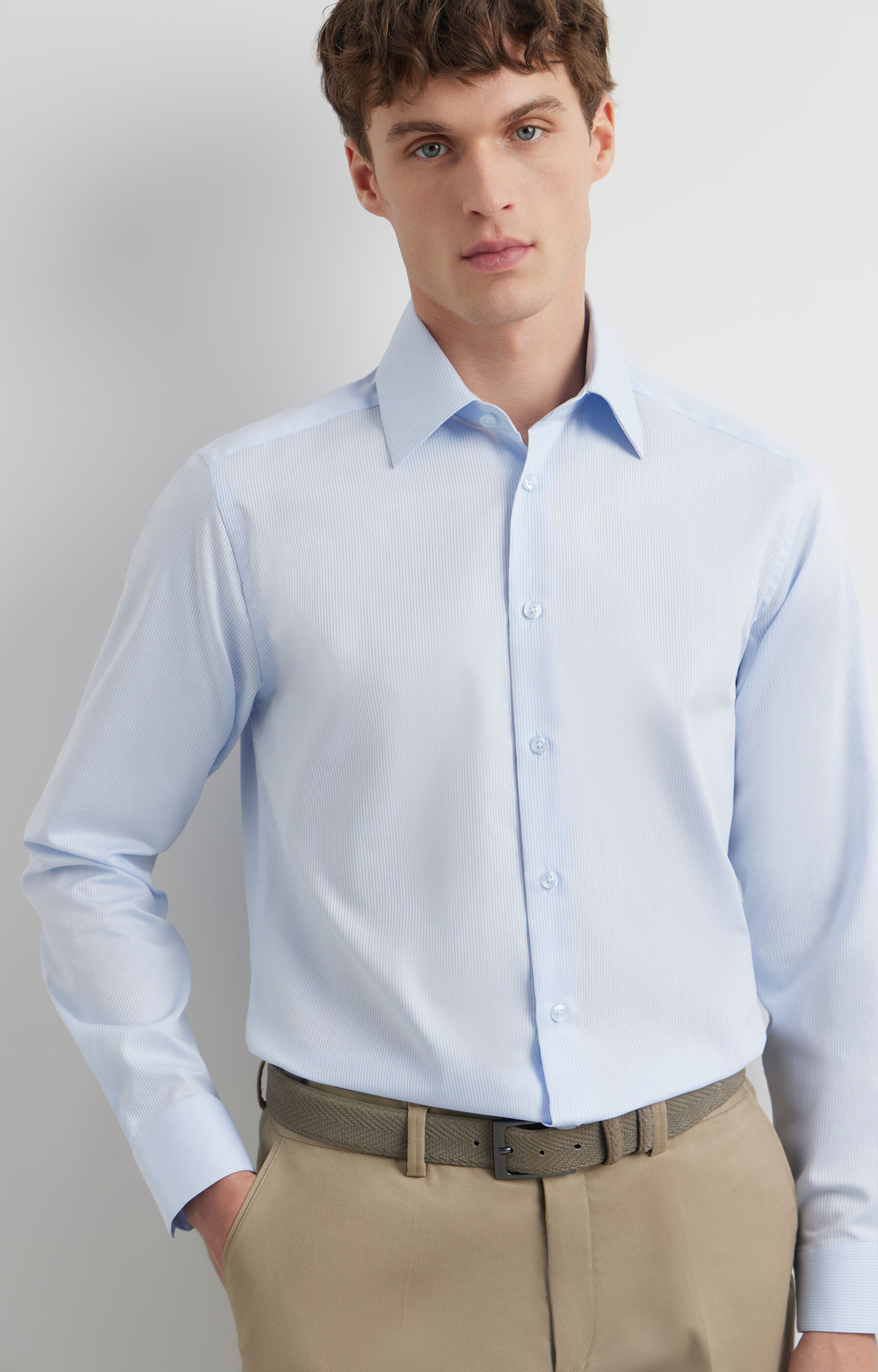 Koszula slim w prążek - 9