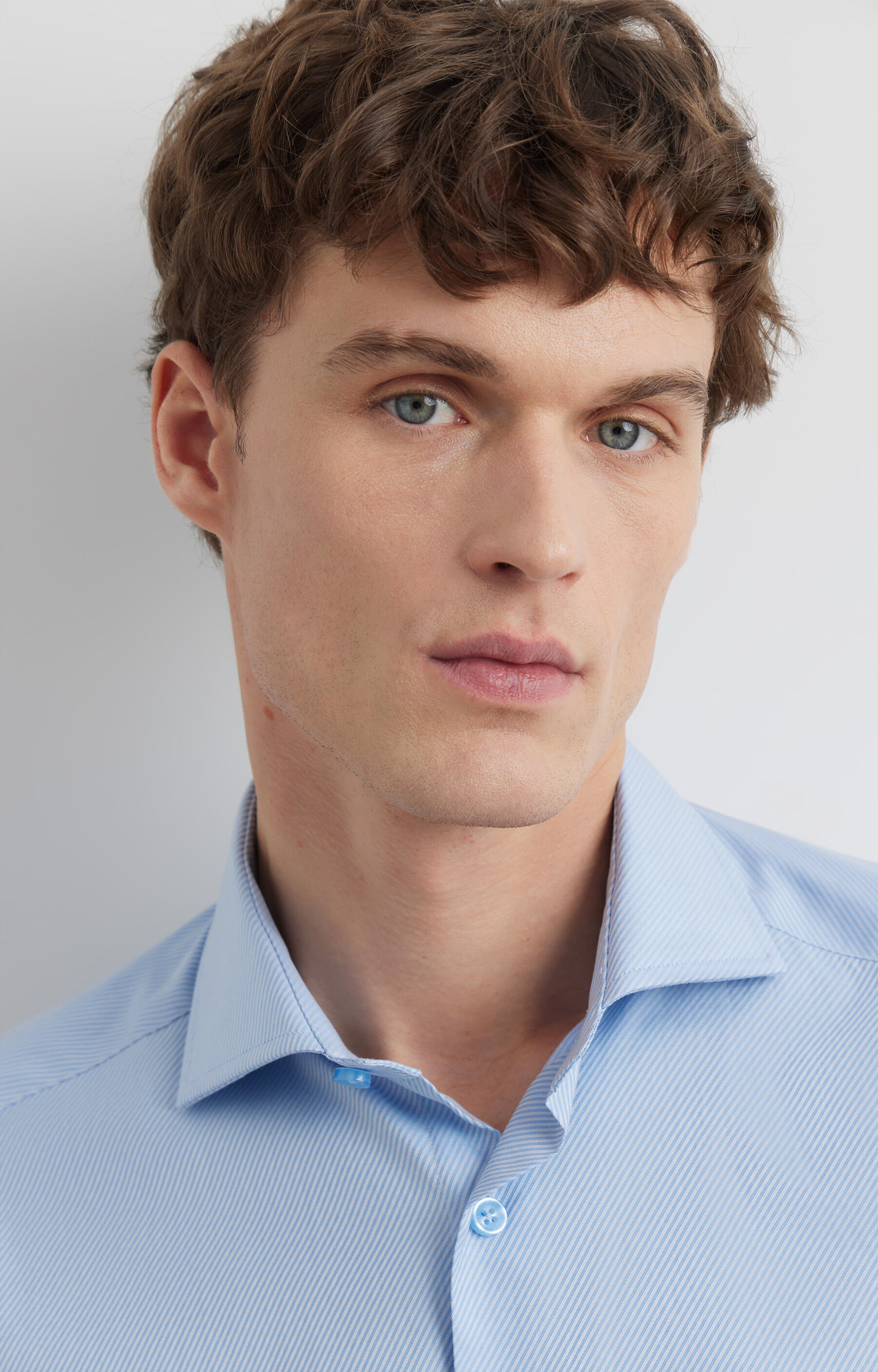 Koszula slim w diagonalny wzór - 2