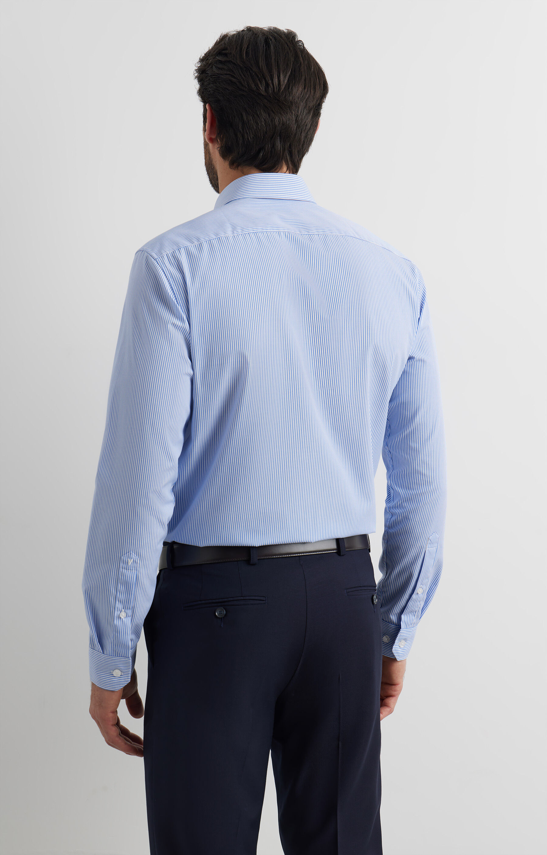 Koszula slim w paski - 4