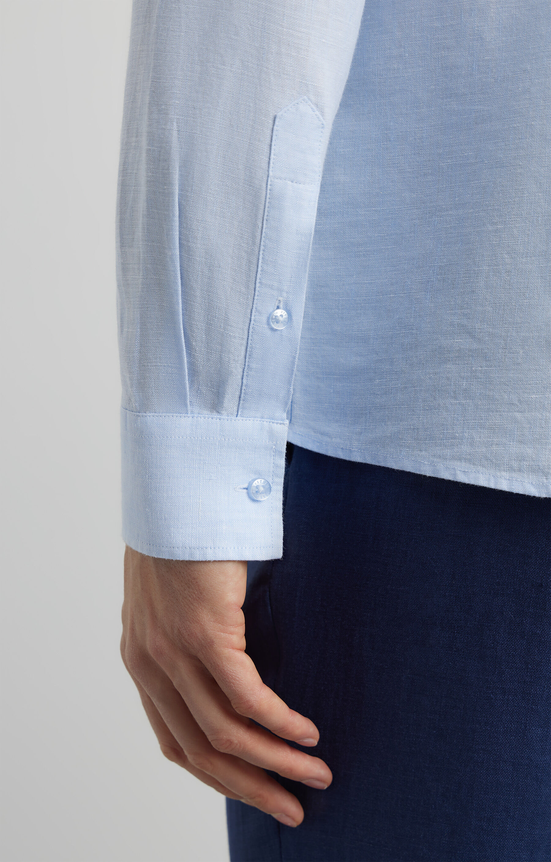 Lniana koszula regular - 6