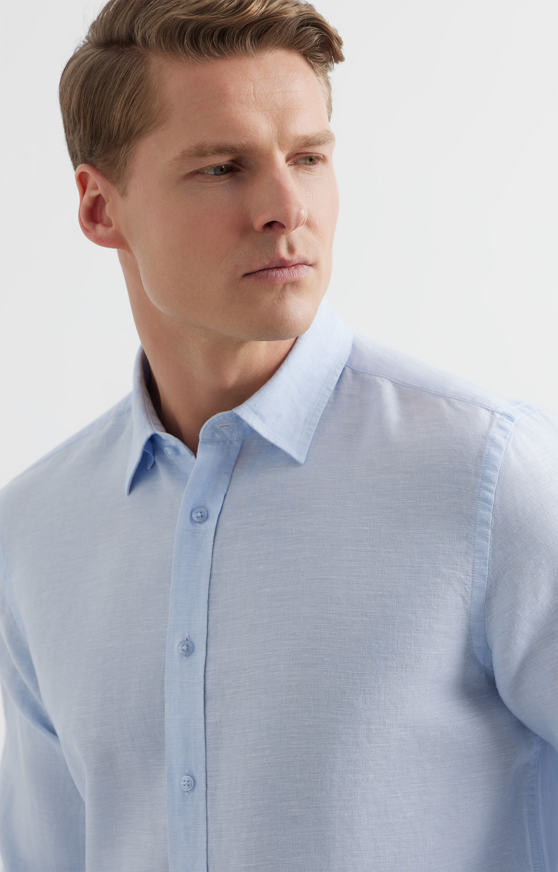 Lniana koszula regular - 3