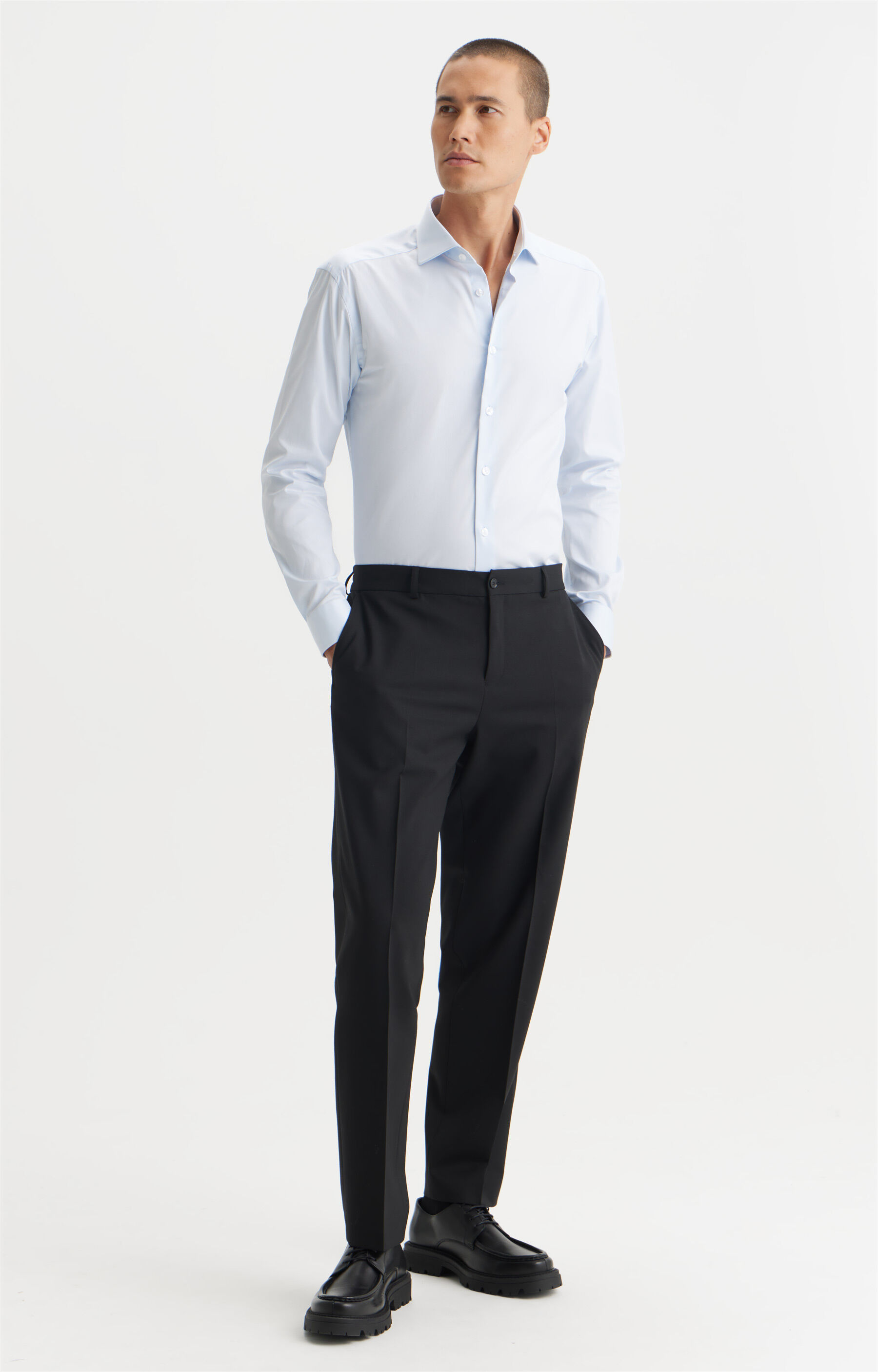 Koszula slim fit z bawełny Two Ply - 3