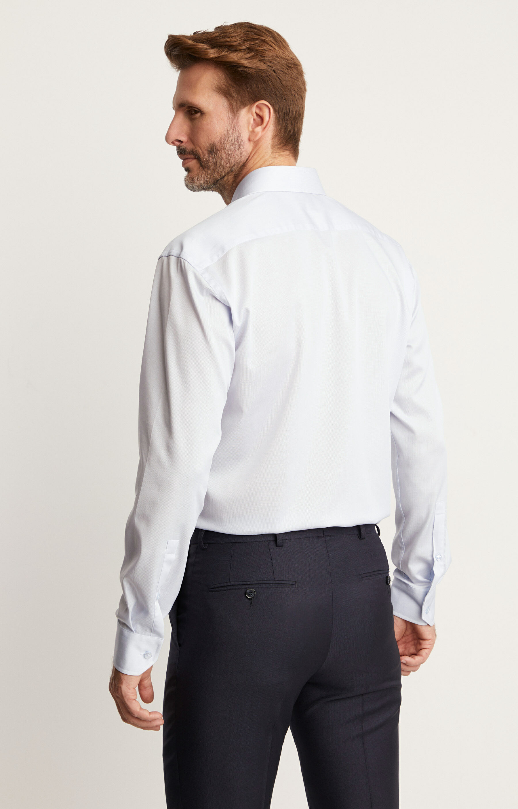 Elegancka koszula bawełniana w mikrowzór - 3