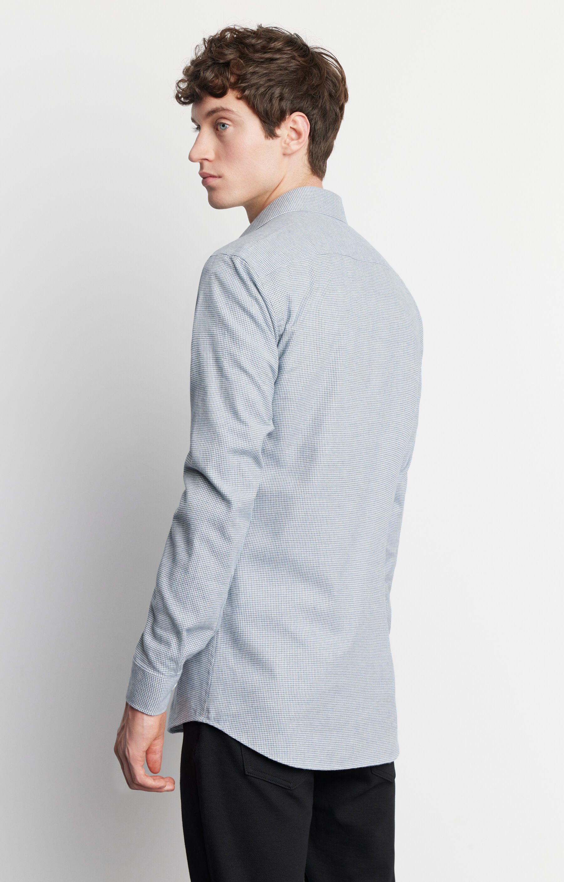 Flanelowa koszula slim fit w pepitę - 4