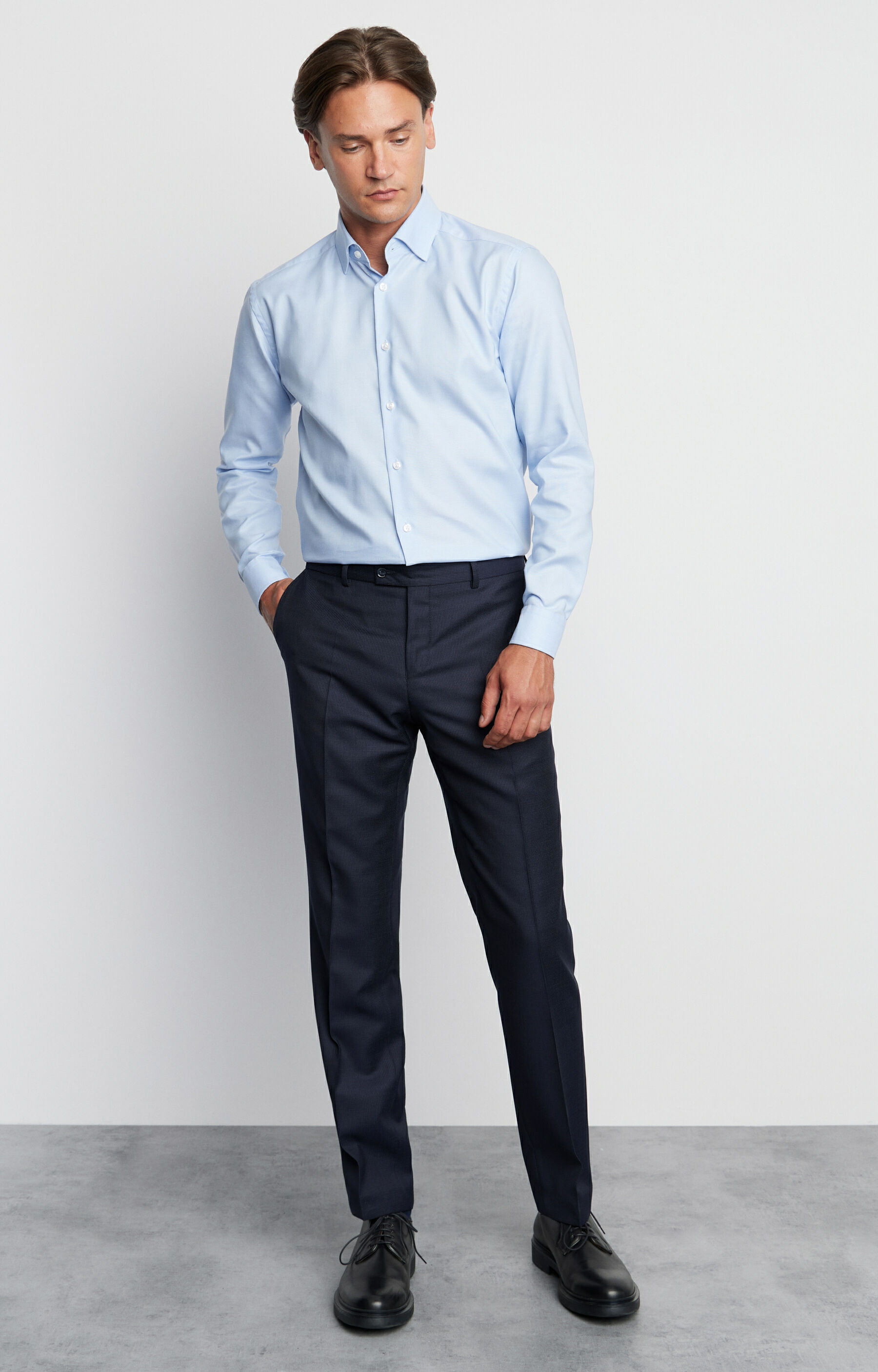 Koszula slim fit w mikrowzór - 3