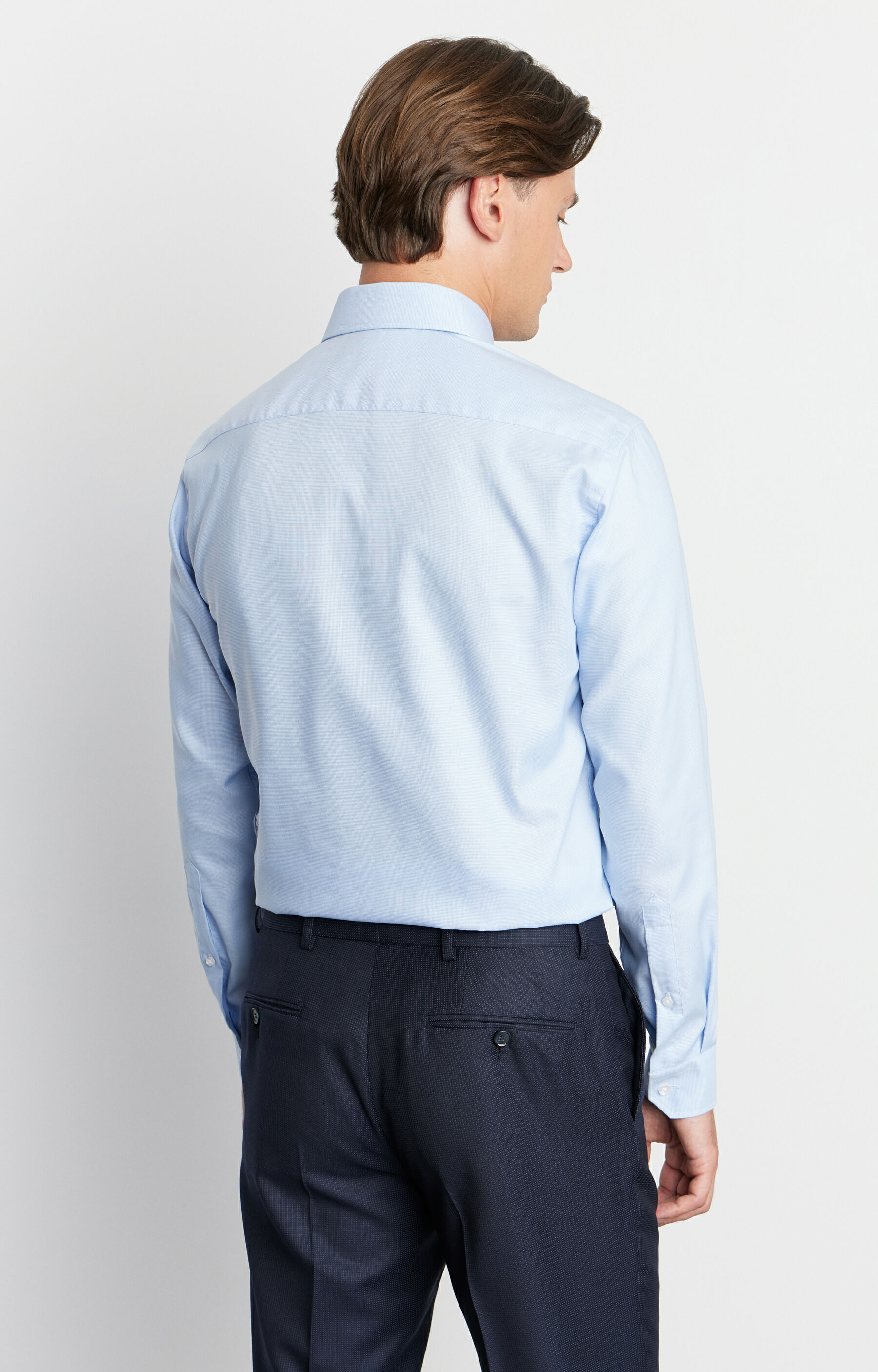 Koszula slim fit w mikrowzór - 4