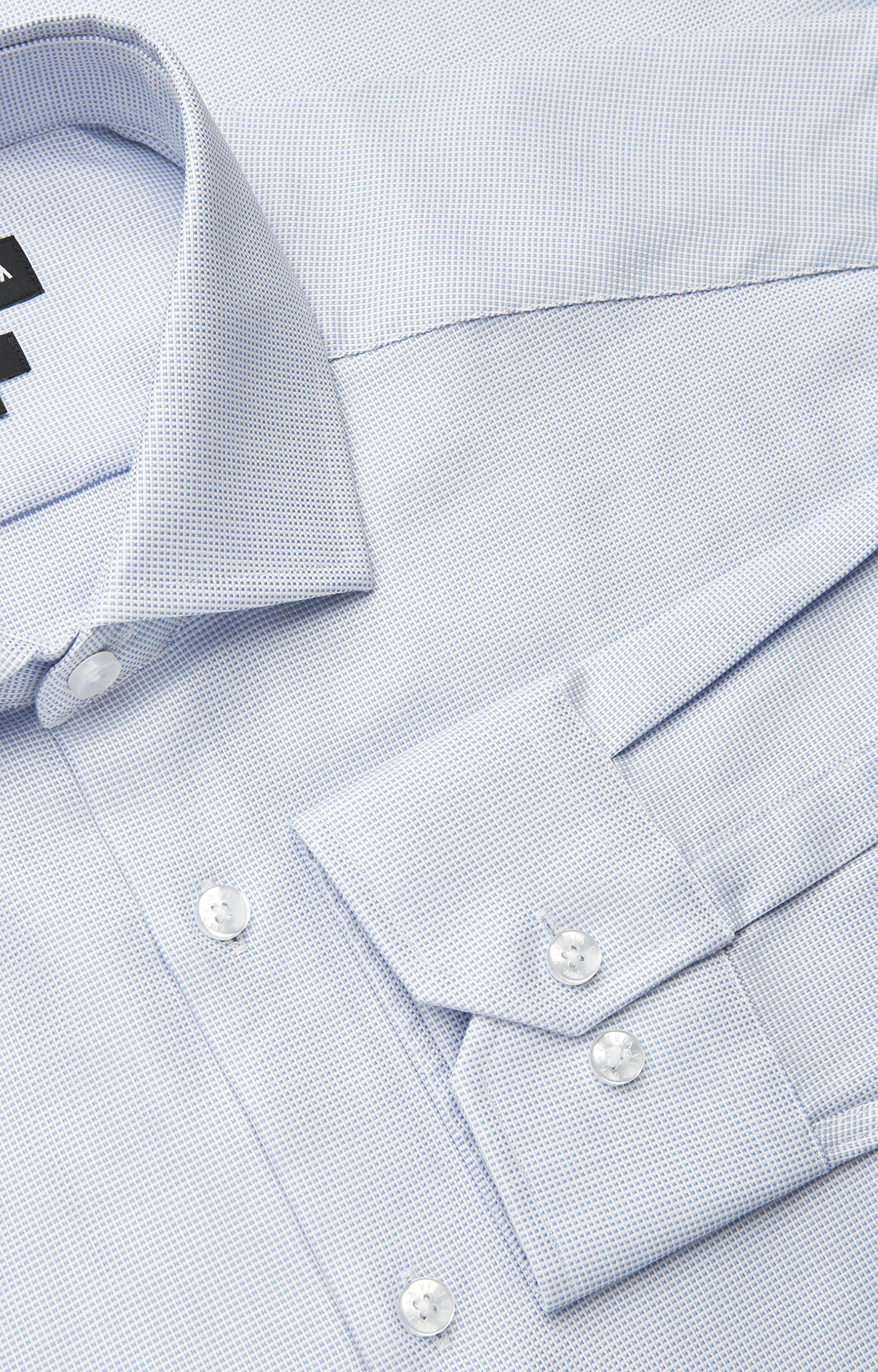 Koszula w mikrowzór z włoskim kołnierzem - 5