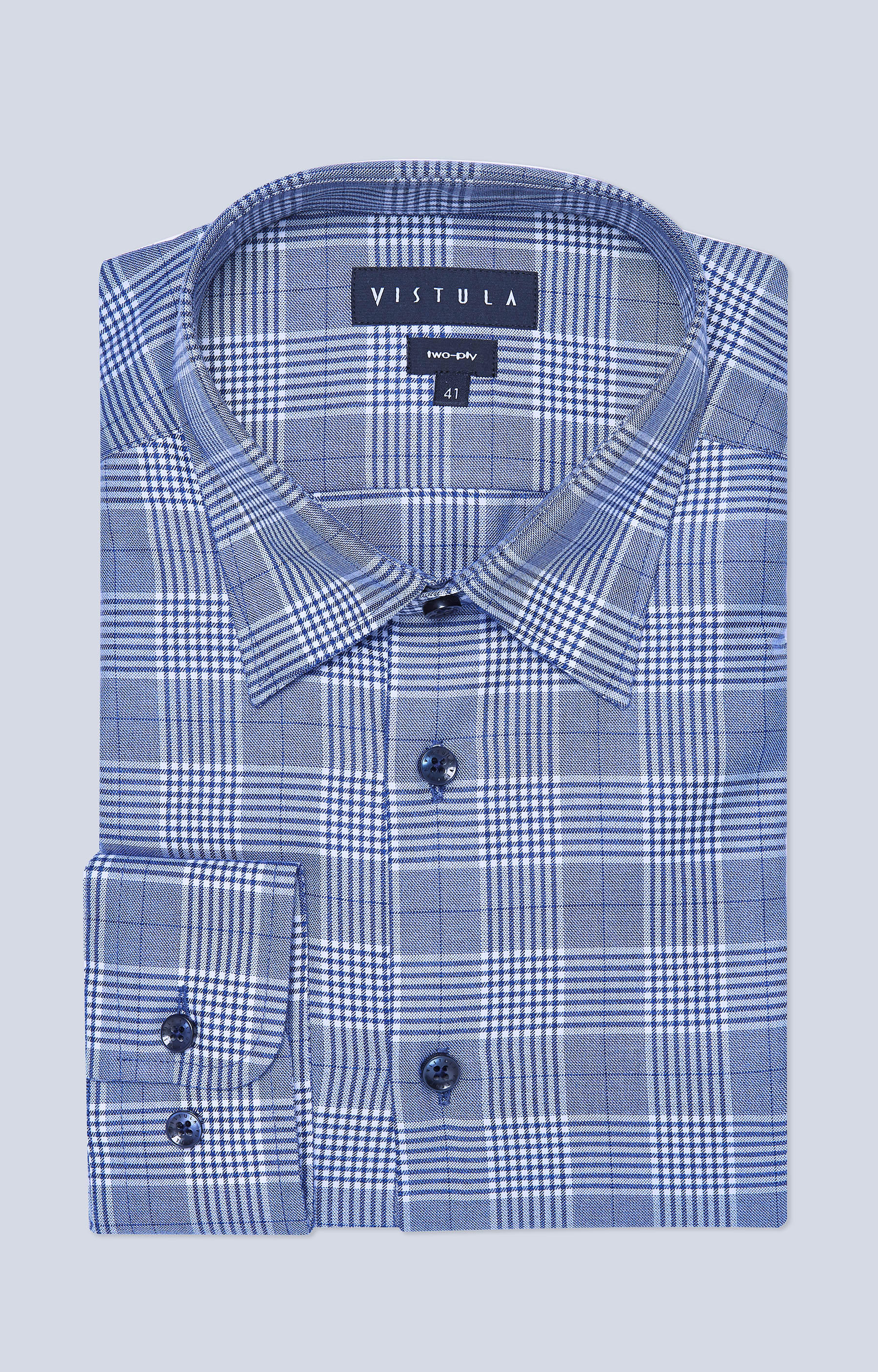 Koszula w kratę z kołnierzem kryte button-down - 4
