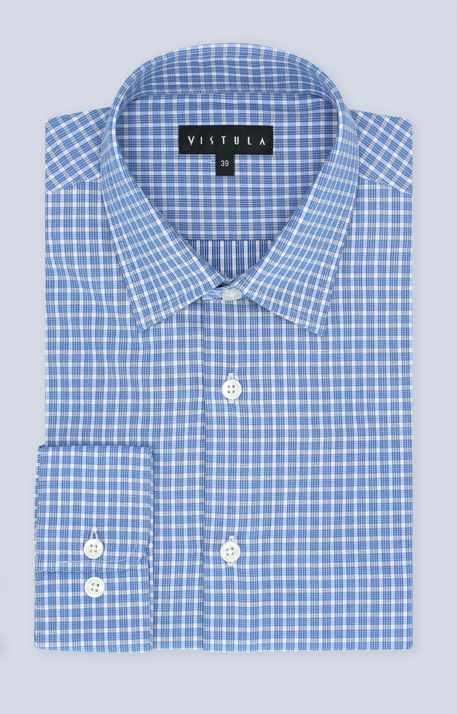 Elegancka koszula w drobną kratę - 5