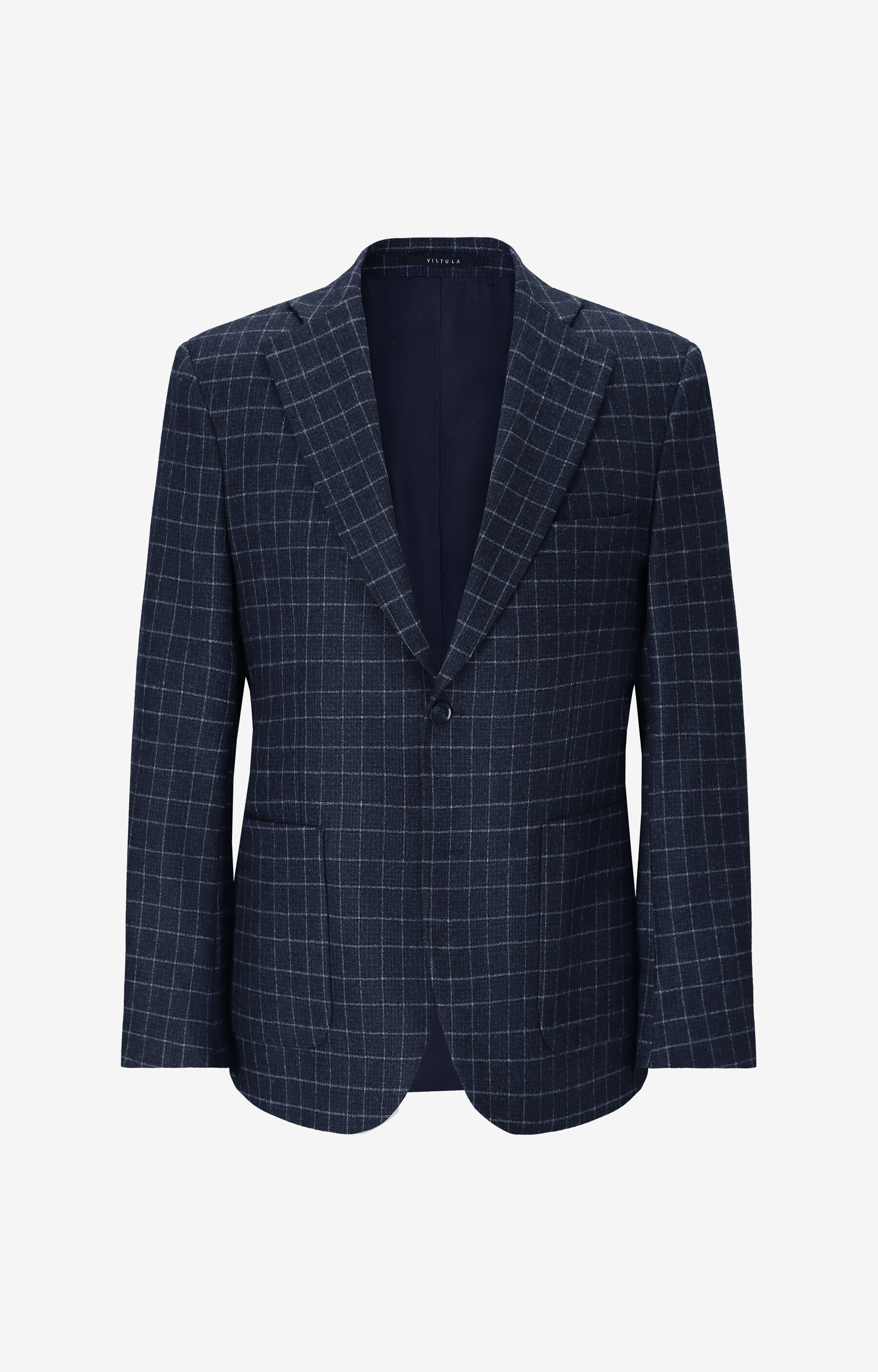 Marynarka super slim w kratę - 2