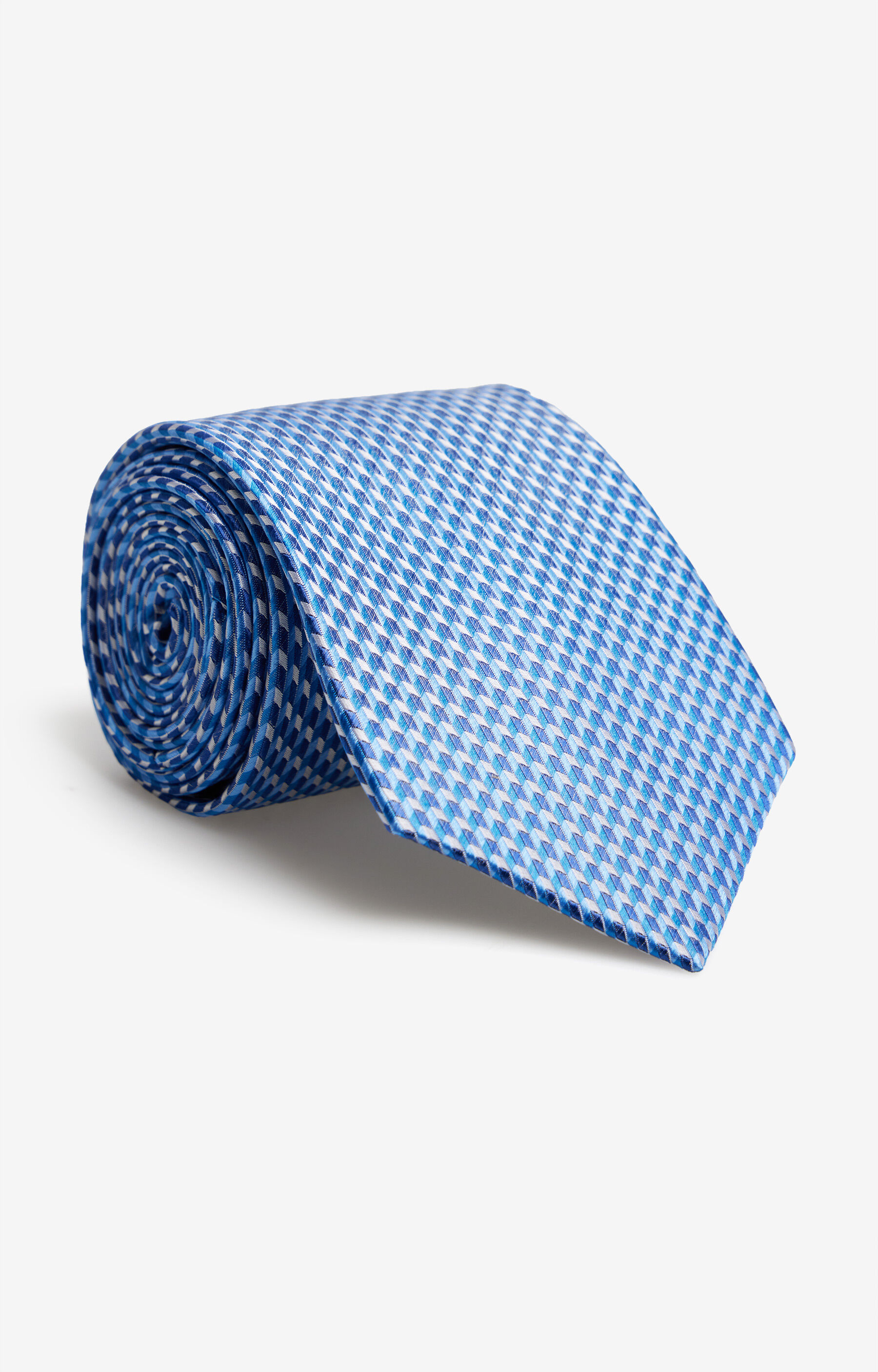 Jedwabny krawat w mikrowzór