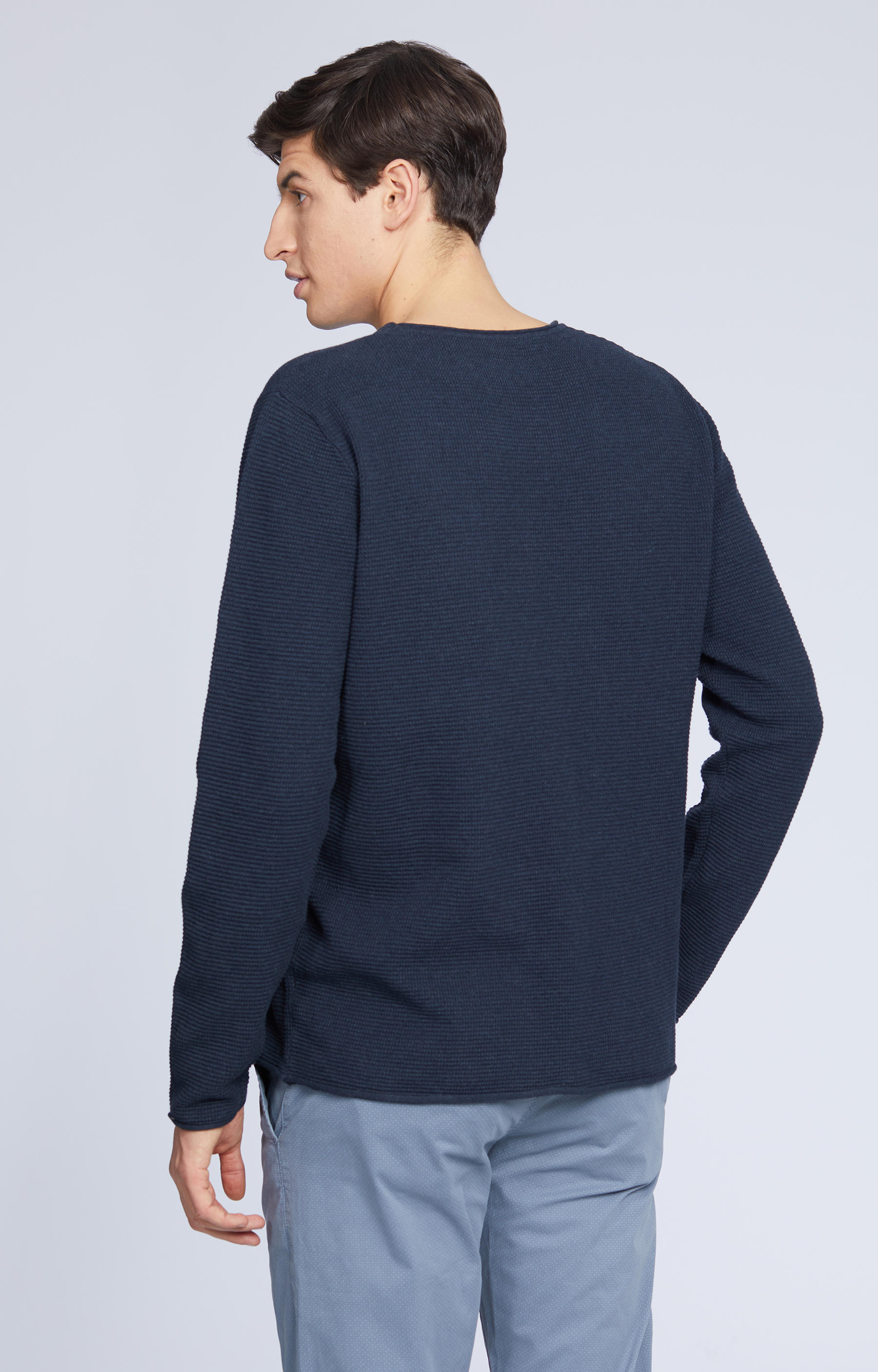 Bawełniany sweter round-neck - 3